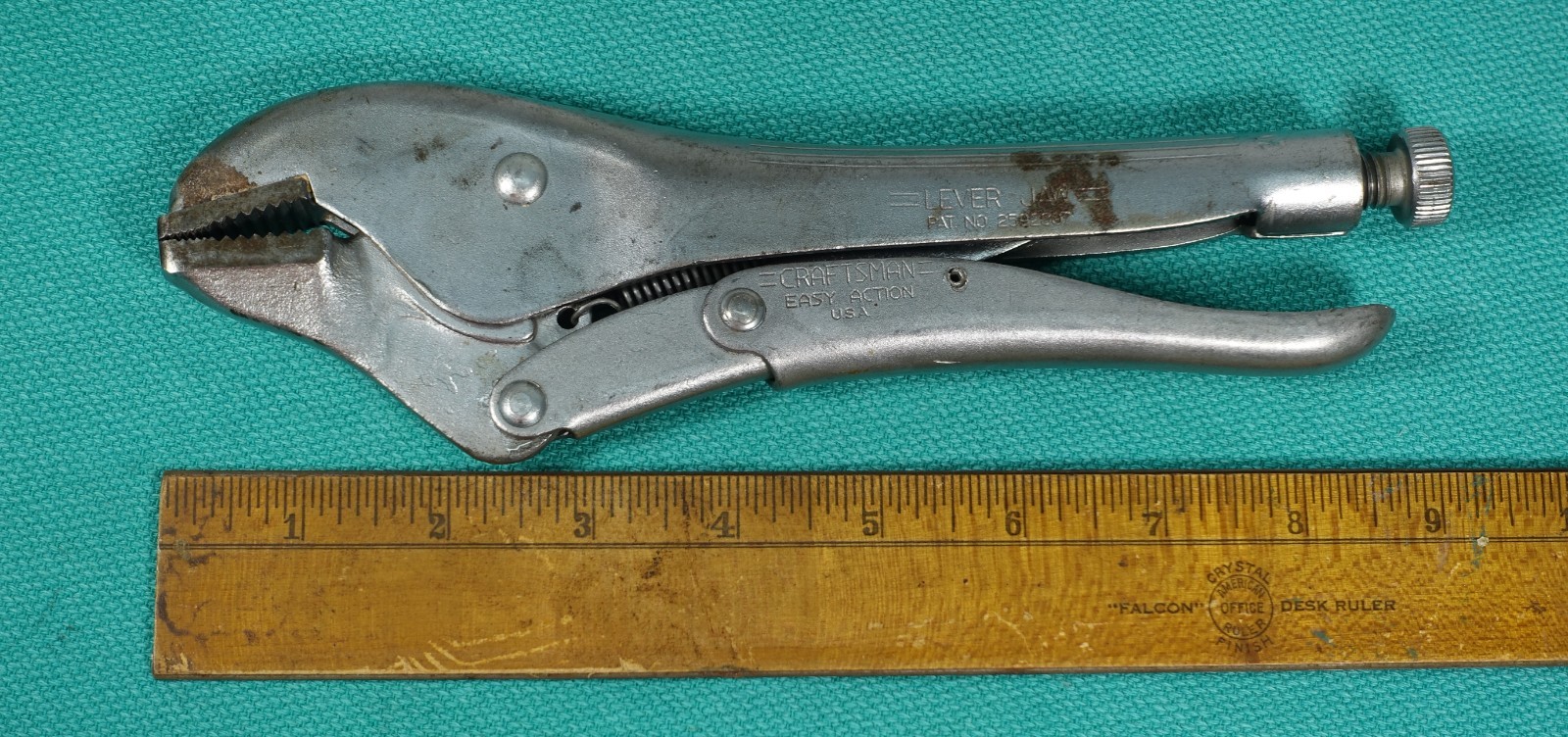 1952- =CRAFTSMAN= 9″ Easy Action Adjustable Locking Lever Jaw Vise Grip Pliers