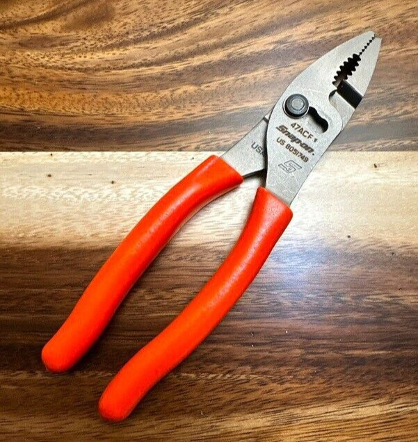 *NEW & UNUSED* Snap On 47ACF ORANGE – Combo Slip Joint Pliers FREE SHIP