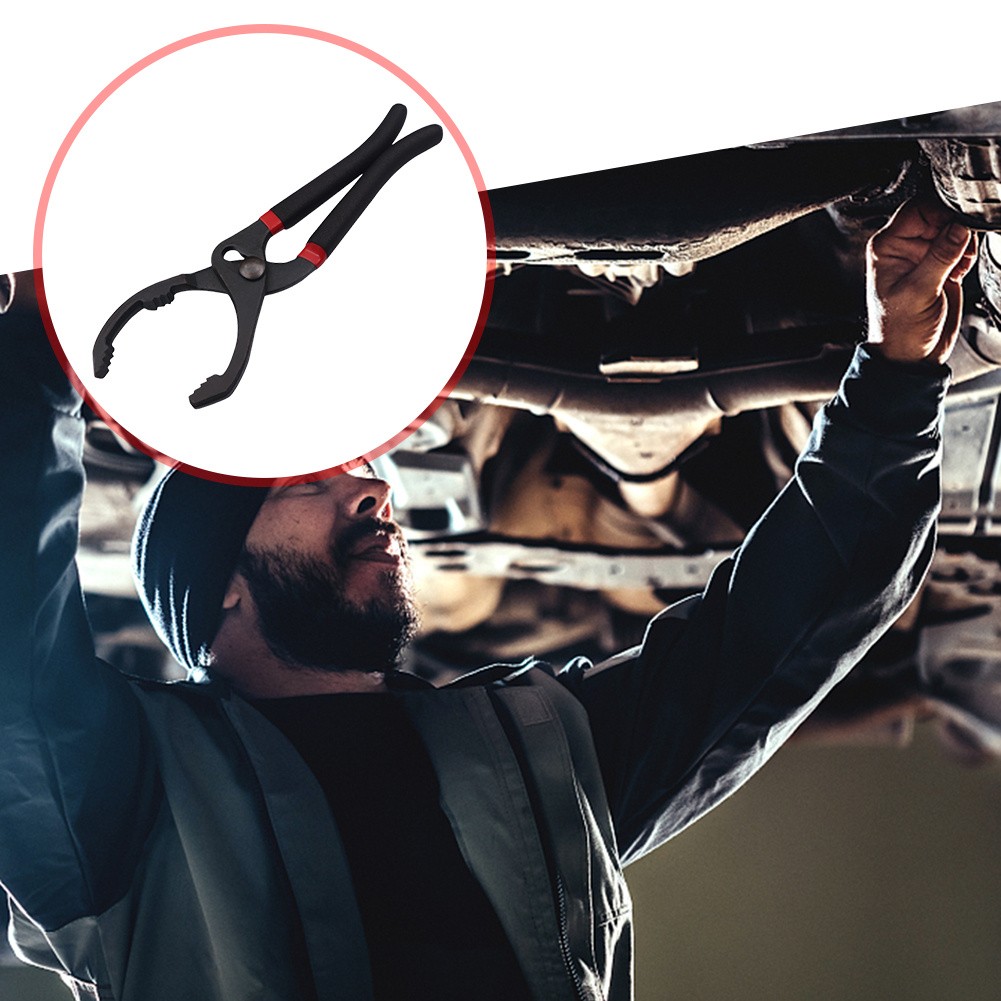 Black Oil Filter Pliers Universal Oil Filter Wrench Oil Filter New