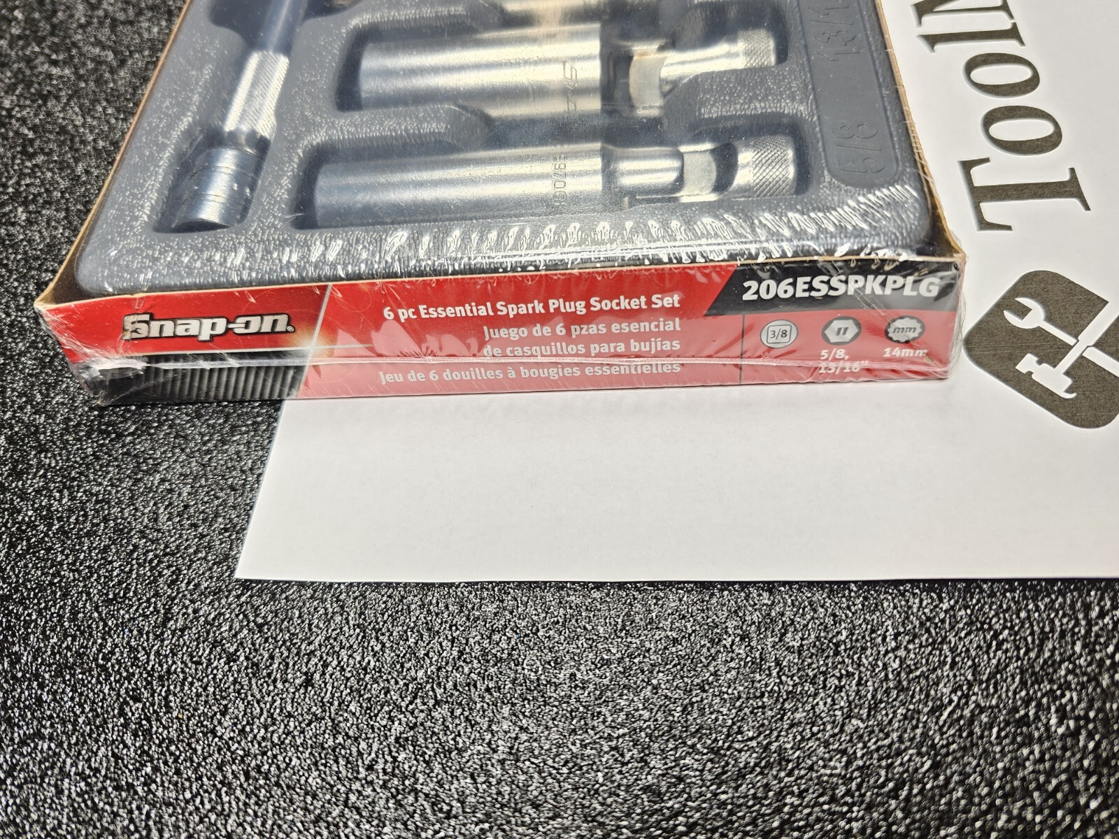 Snap-on Tools USA NEW 6pc 3/8″ Drive Essential Spark Plug Socket Set 206ESSPKPLG