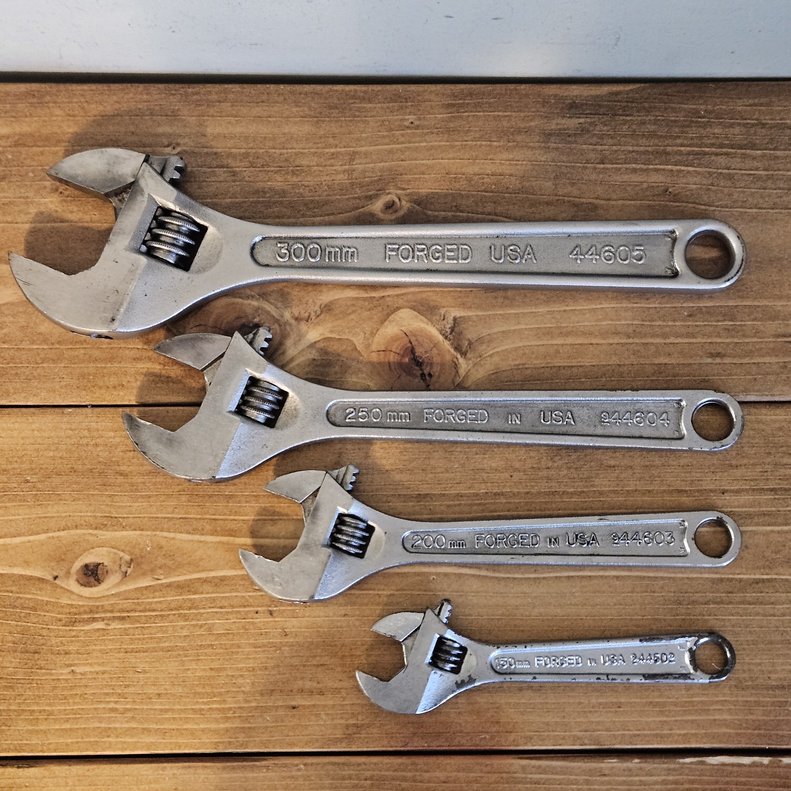 Vintage Craftsman 4″ 6″ 8″ 10″ 12″Adjustable Wrench 44602 44603 44604 444605 USA