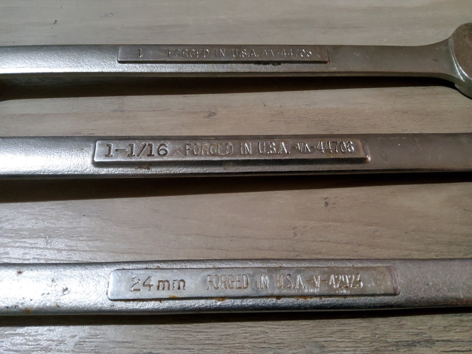 Craftsman USA Combination 12pt Wrench Set 24mm 42923 1»44705 1 1/16th 44706