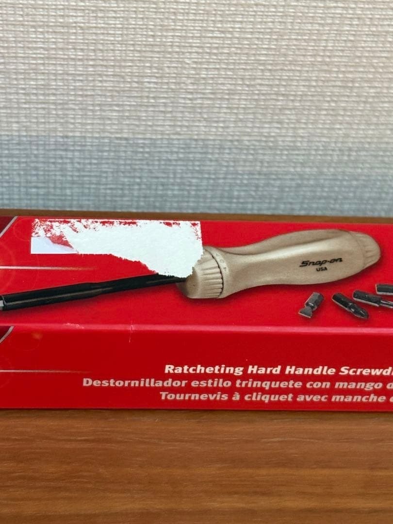 Snap-on SSDMR4BPW PEARL WHITE Hard Grip Ratcheting Screwdriver [Unused]