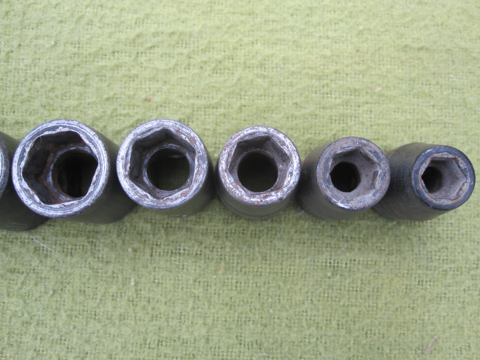 Snap-on 1/2″ Drive 11pc SAE Inch 6pt Deep Socket Set 3/8 to 1 in USA