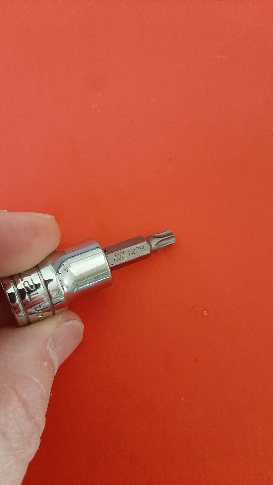Snap-on T27 FTXR27E Tamper Resistant Torx Bit Socket Driver 3/8″ Drive READ!