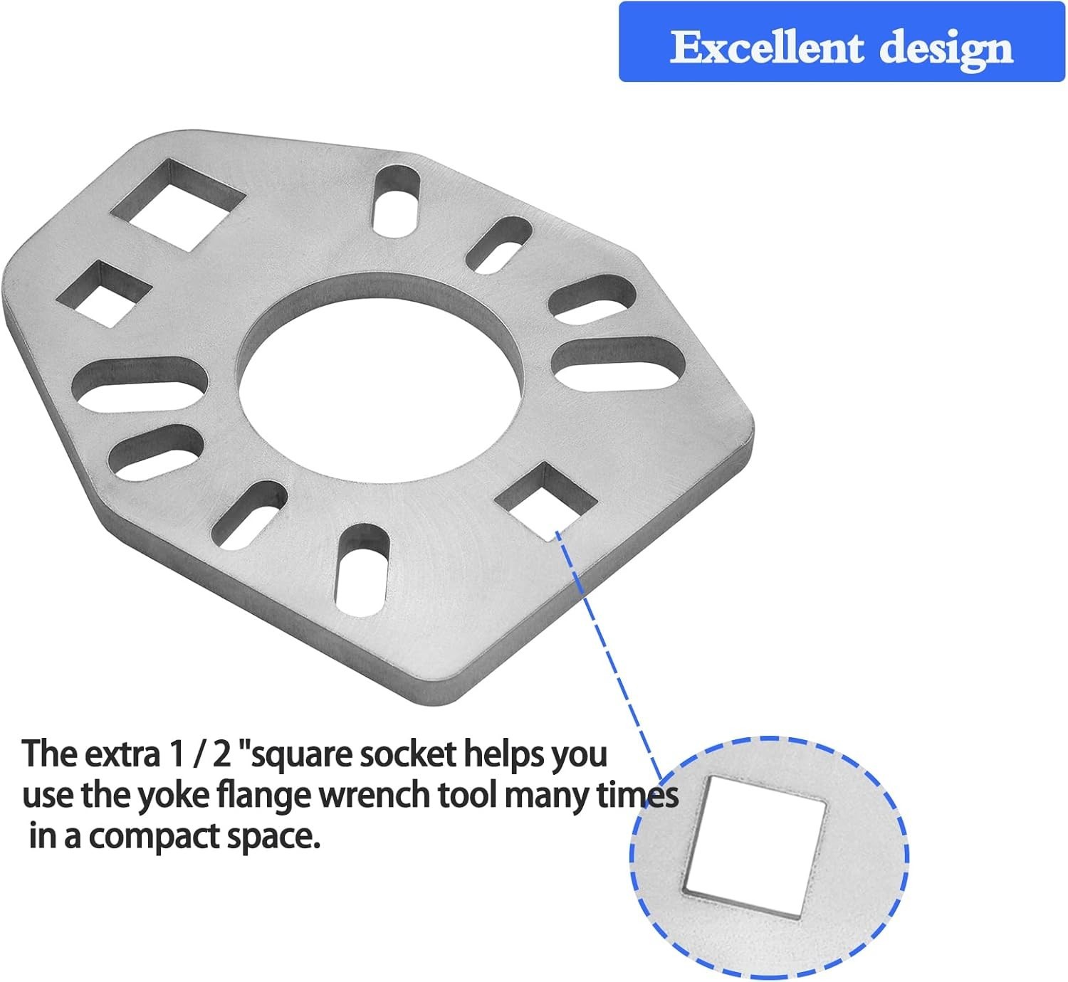 Pinion Holding Tool Yoke Wrench Fixed Square Hex