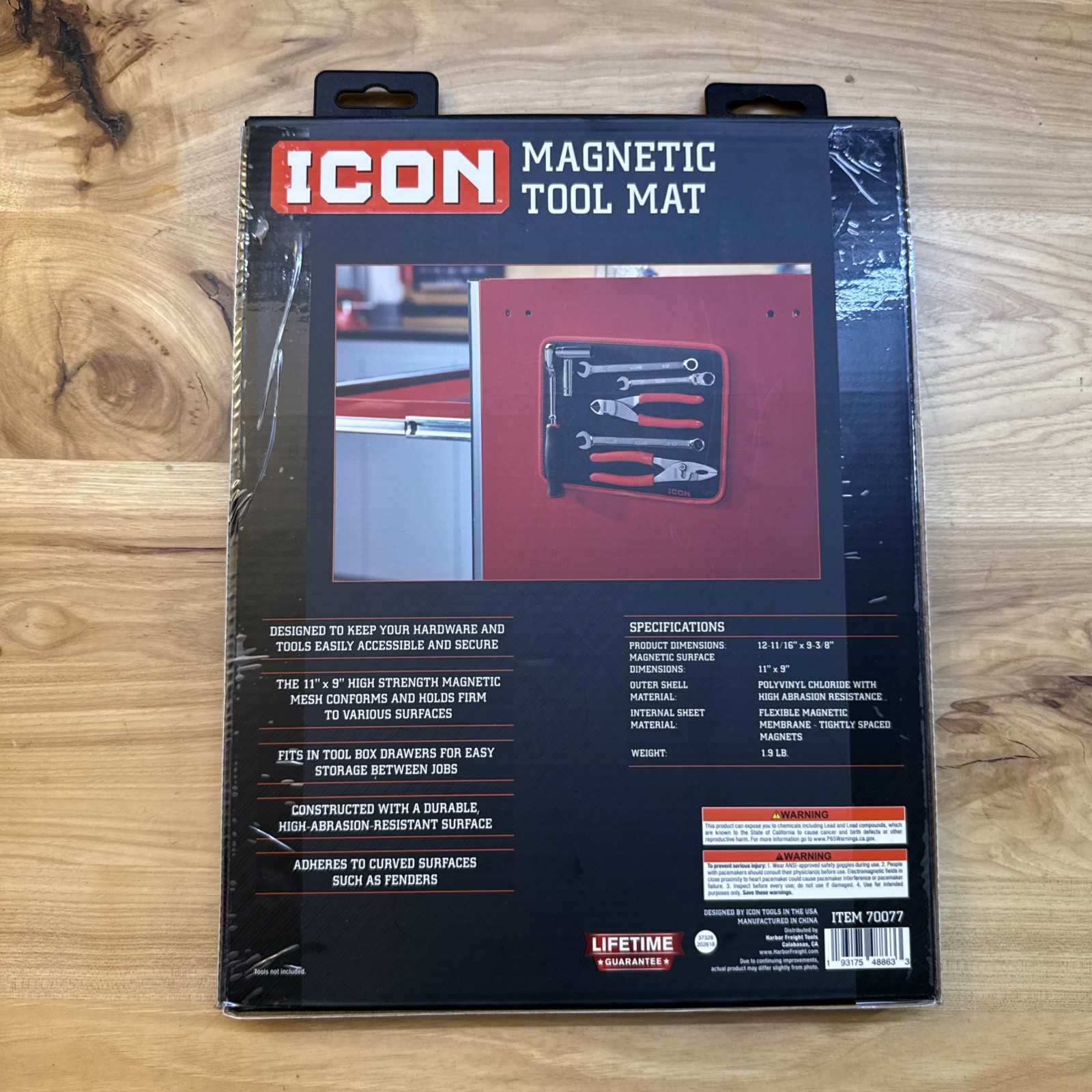 NEW Sealed ICON Brand Large 11” X 9” High Power Magnetic Mat Lifetime Warranty