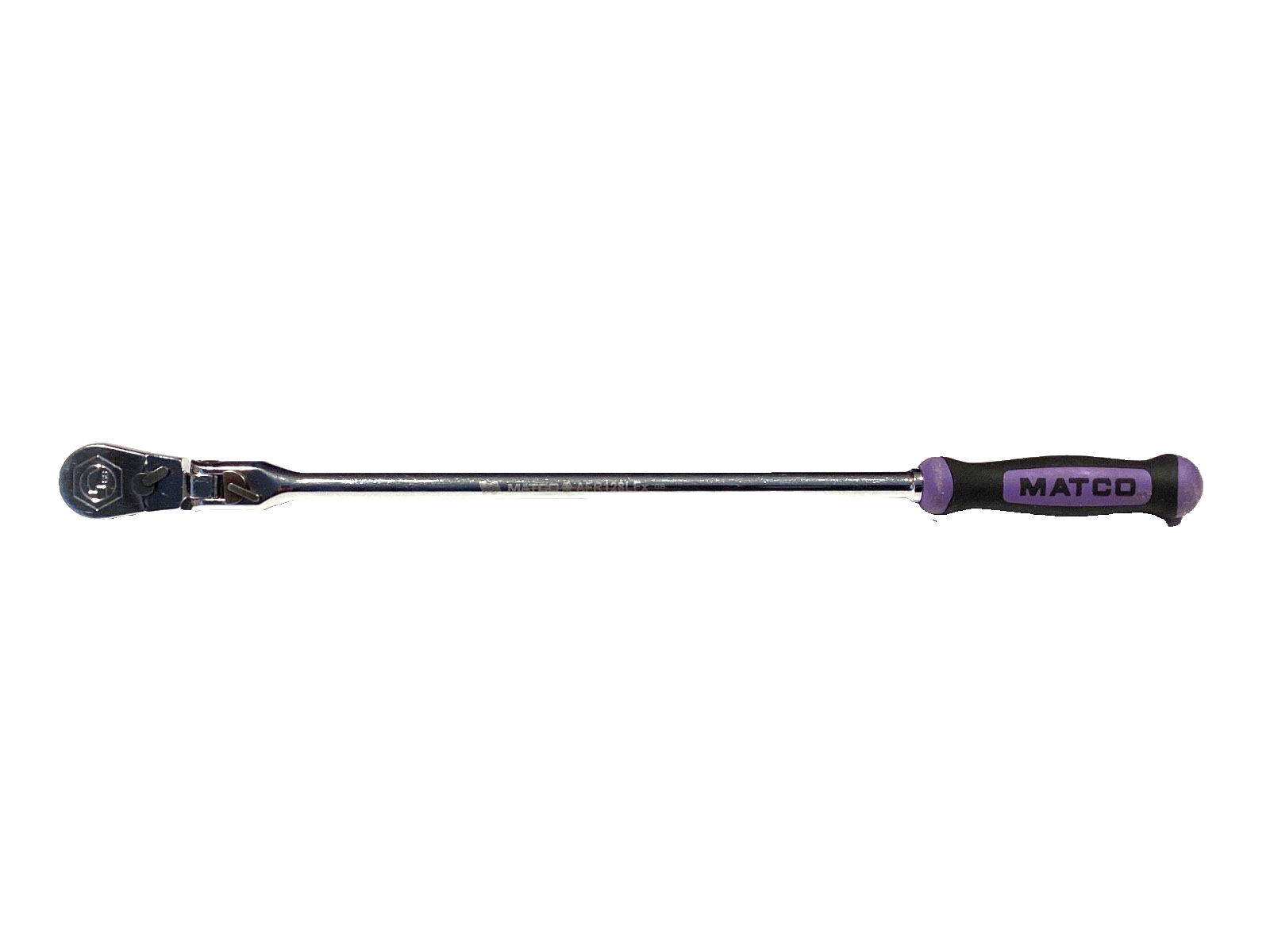 Matco Tools 1/4” Drive Purple Soft Grip EXTRA Long Snap Lock Flex Head Ratchet