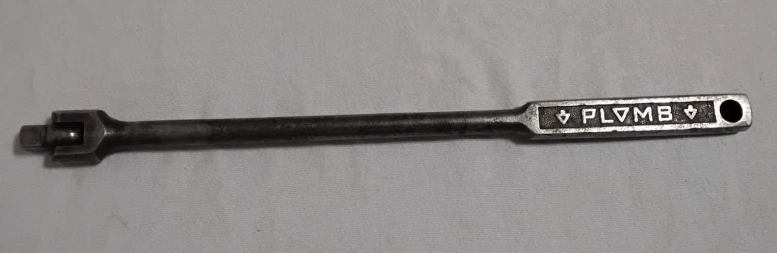 Vintage Plumb Plomb Plvmb 5467 USA 1/2″ Drive Breaker Bar 16 inch Pebble Finish