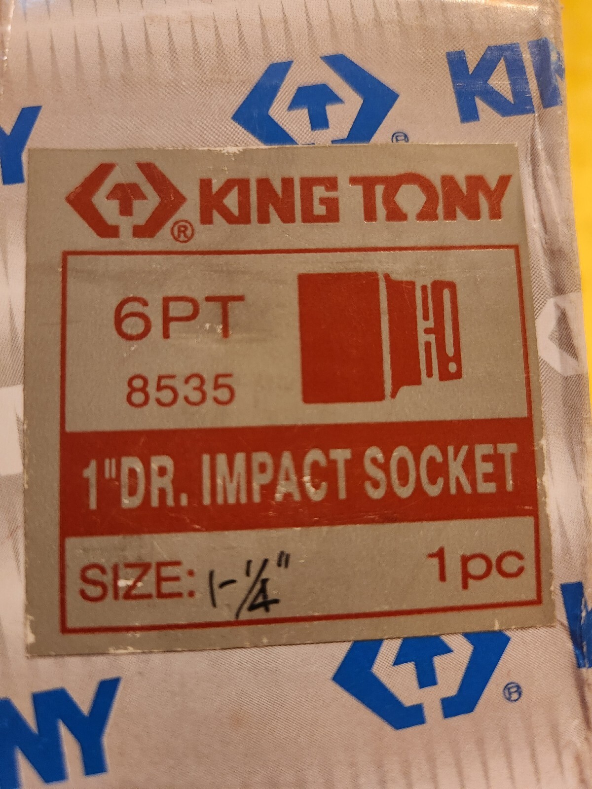BRAND NEW KING TONY HEAVY DUTY 1-1/4 IMPACT SOCKET 1″ DRIVE 6PT 8535 [4666S-69S]