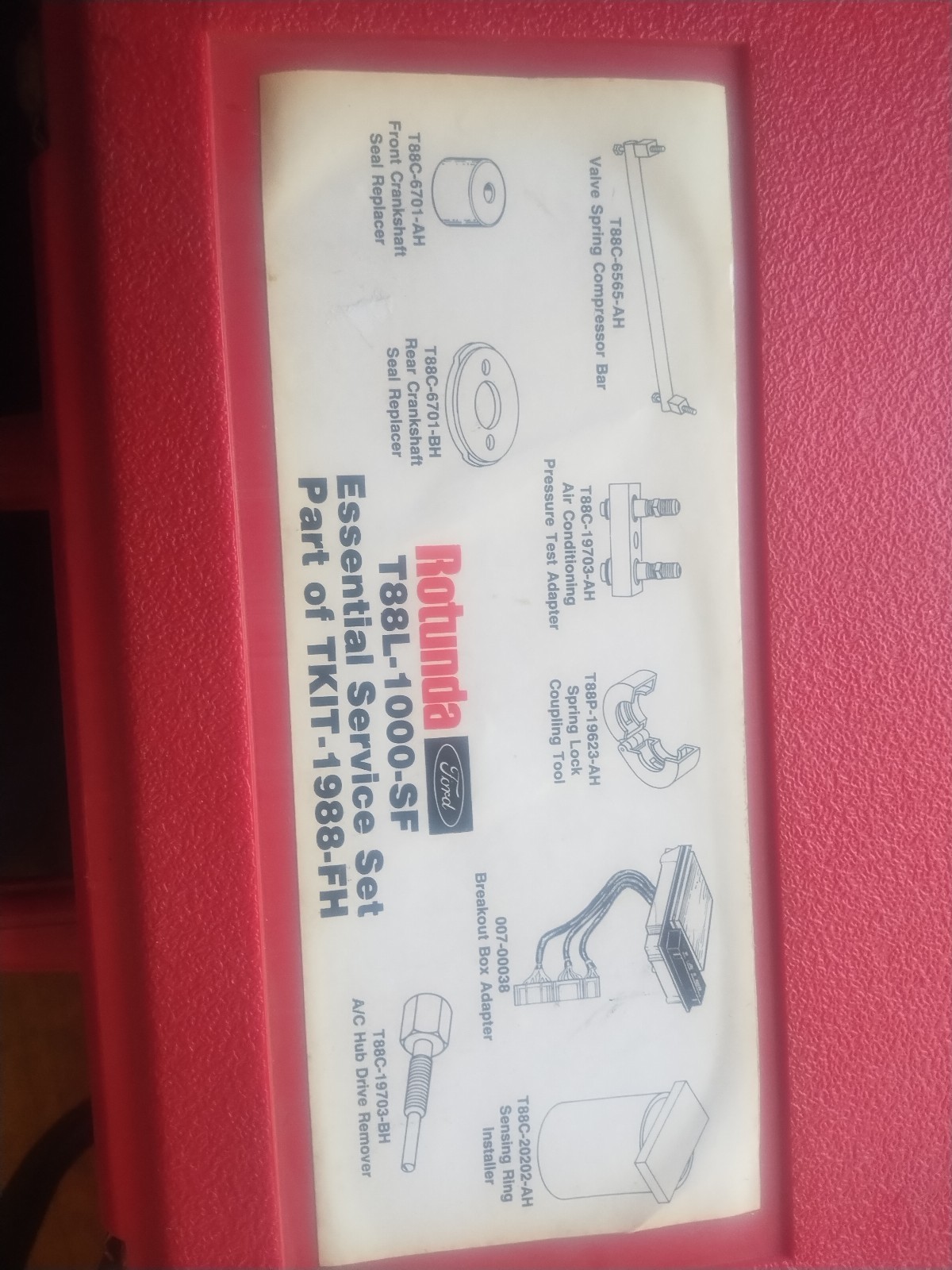 Rotunda Ford Service Tools 1988-2003 T88L-1000-SF. See Pictures