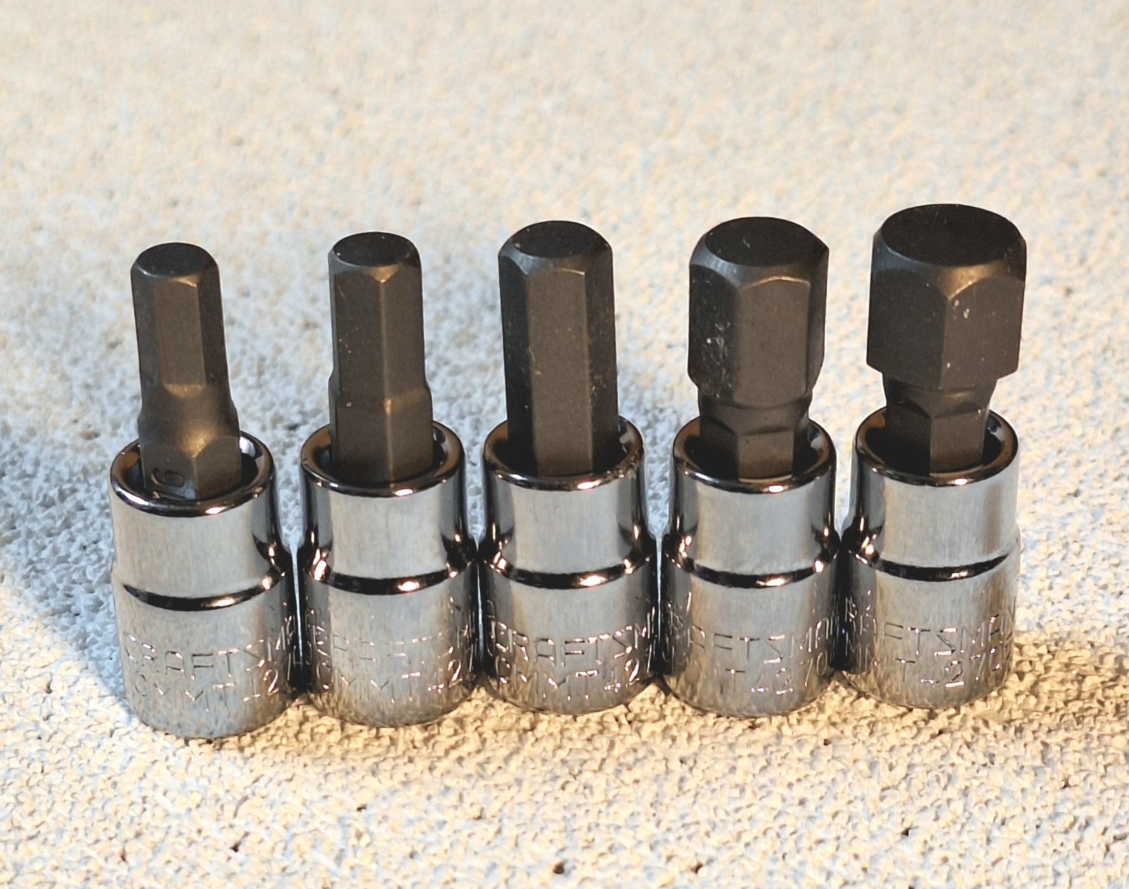 Craftsman 5pc SAE 1/4in. drive Hex Bit Socket Set