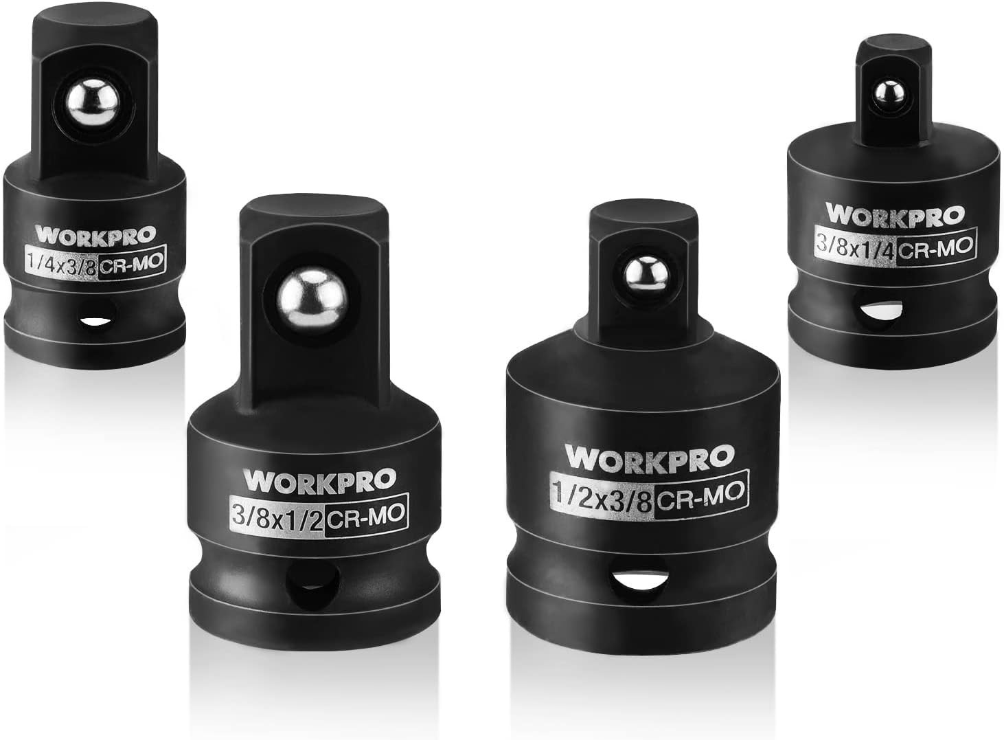 Piece Socket Adapter Set, 1/4″, 3/8″, 1/2″ Drive, Chrome Molybdenum Steel