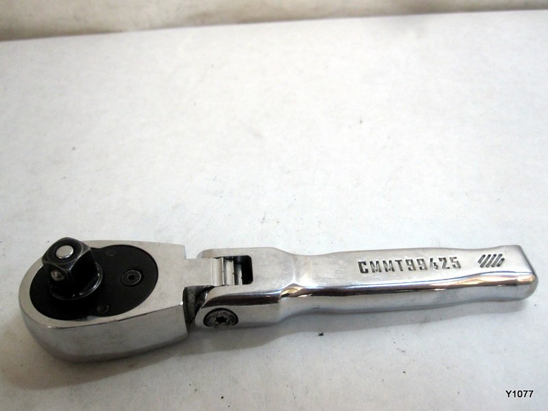 Craftsman 3/8 Inch Drive Metric and SAE Flex Head Stubby Ratchet 72 Teeth