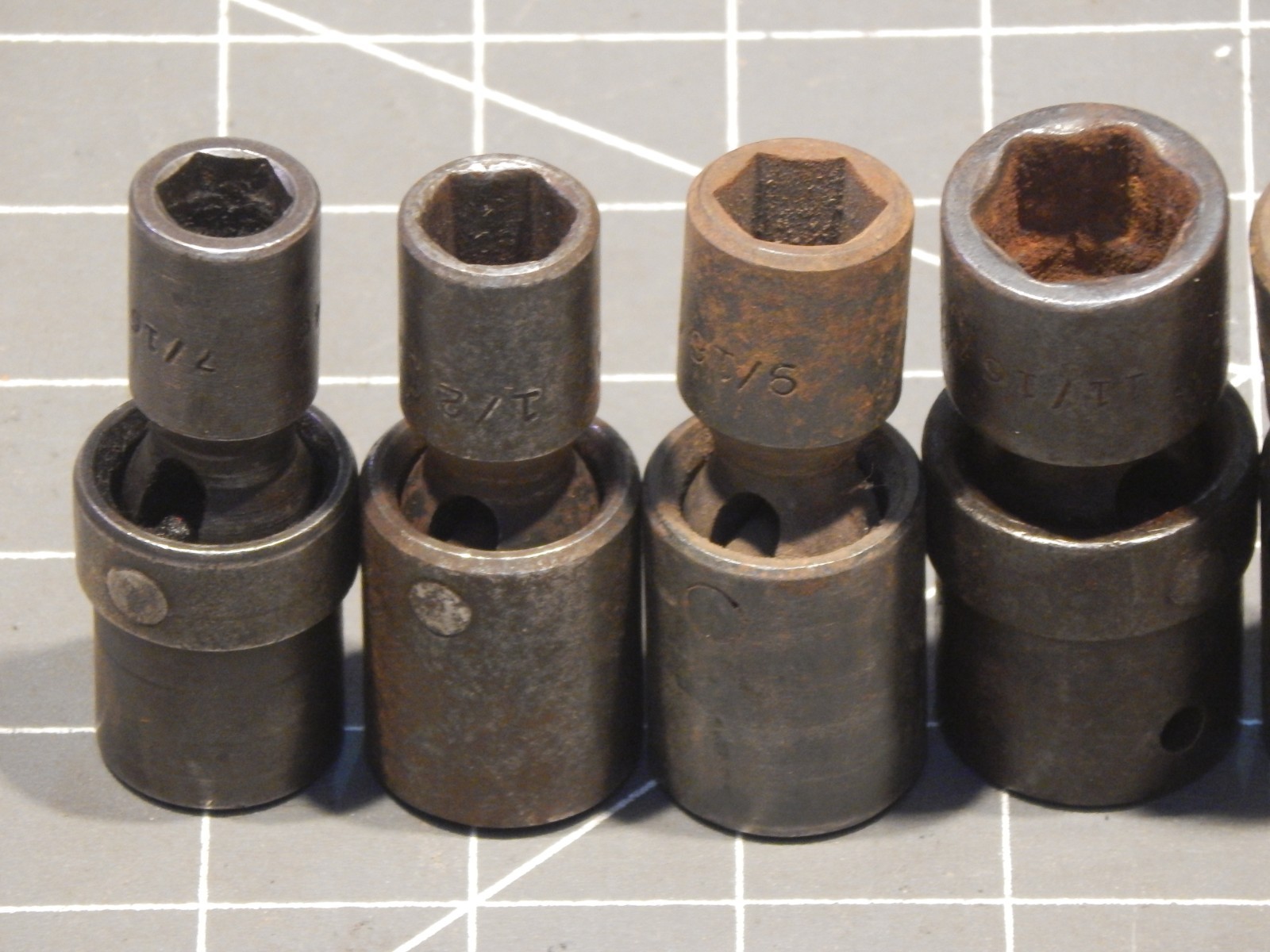 Mac 7Pc SAE 1/2 Drive Impact Swivel Universal Socket Set 7/16″ 15/16″ Dr VUP VUI