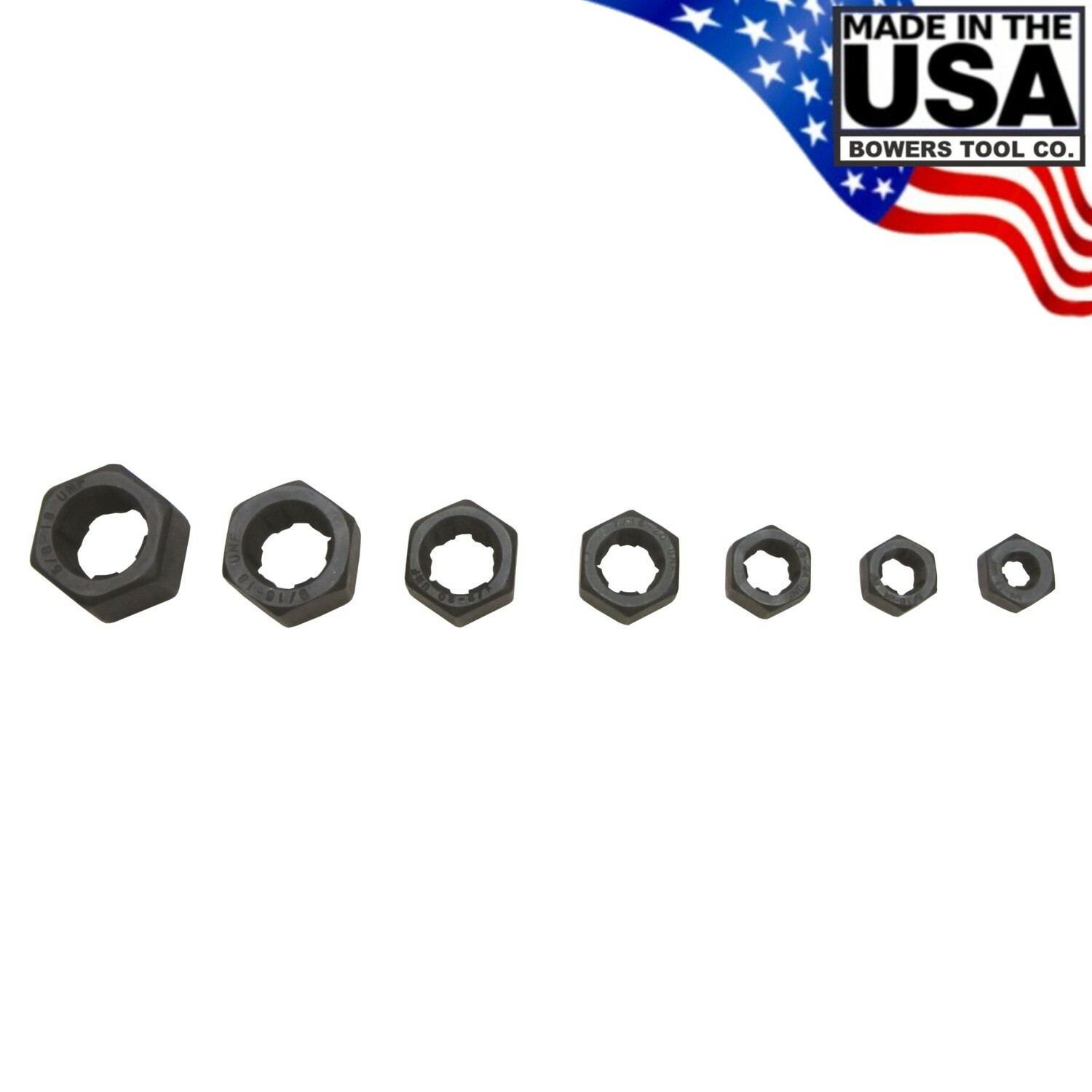 Lang NF SAE Rethreading Die Set Thread Restore 7pc 1/4″-28 to 5/8″-18 USA Made