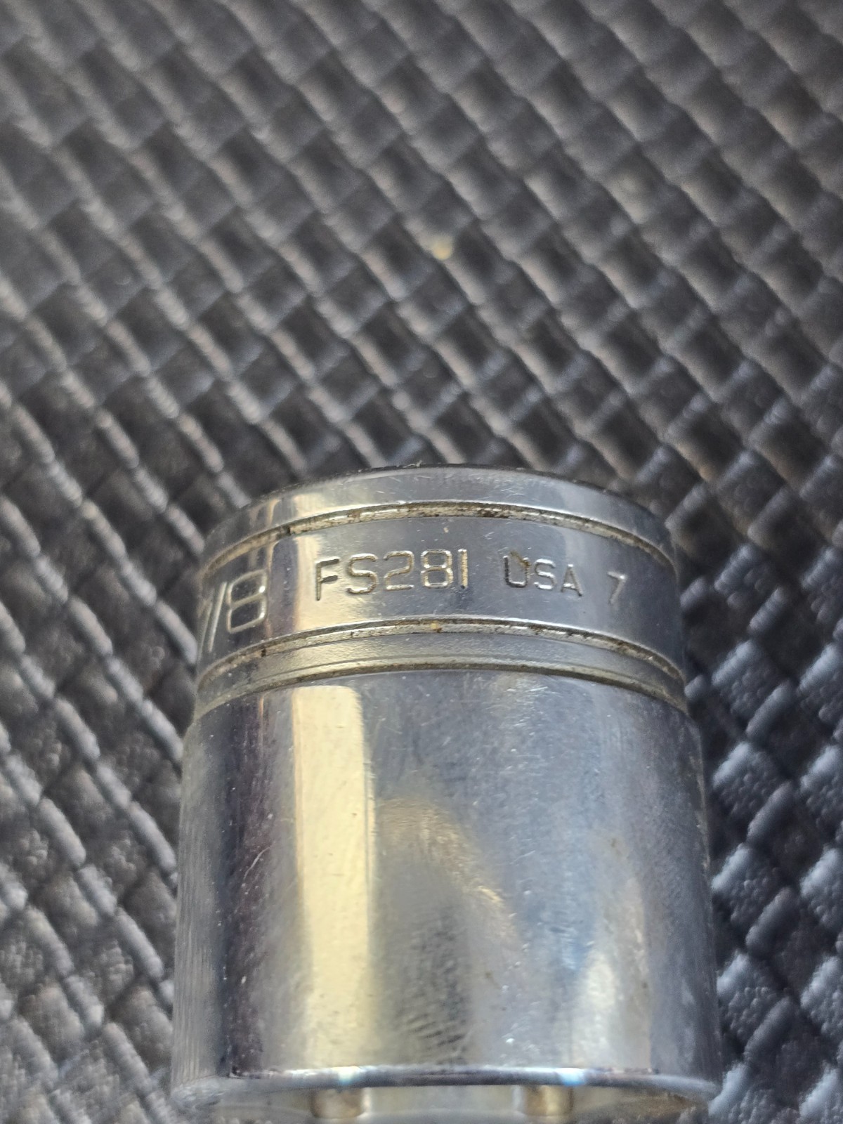 Snap-On Tools FSS281 Shallow Chrome Socket 7/8″ SAE 3/8″ Drive 6pt USA