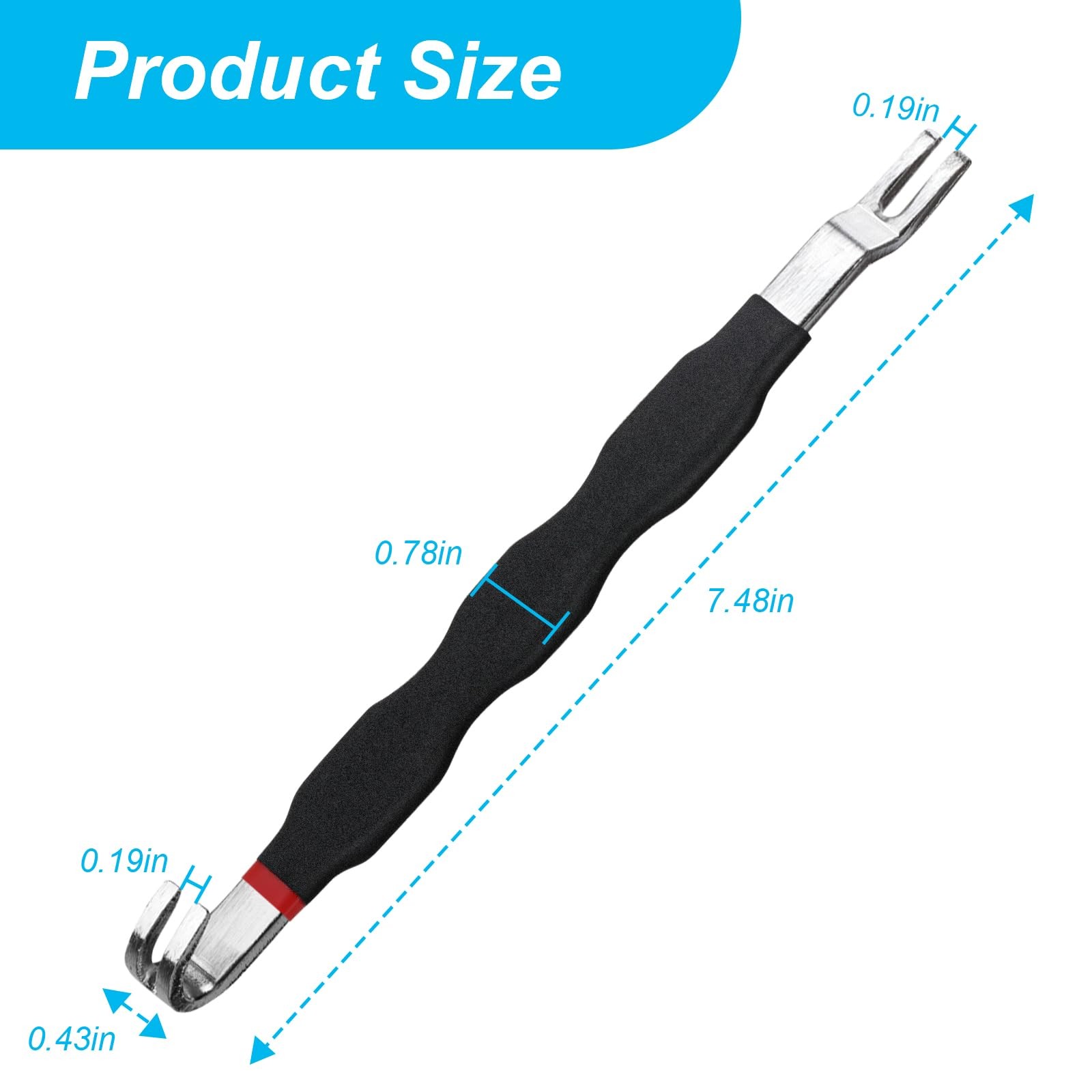 Electrical Disconnect Pliers 13120, 7.48″x0.39″ 7.48″x0.39″, Black 1 Pcs