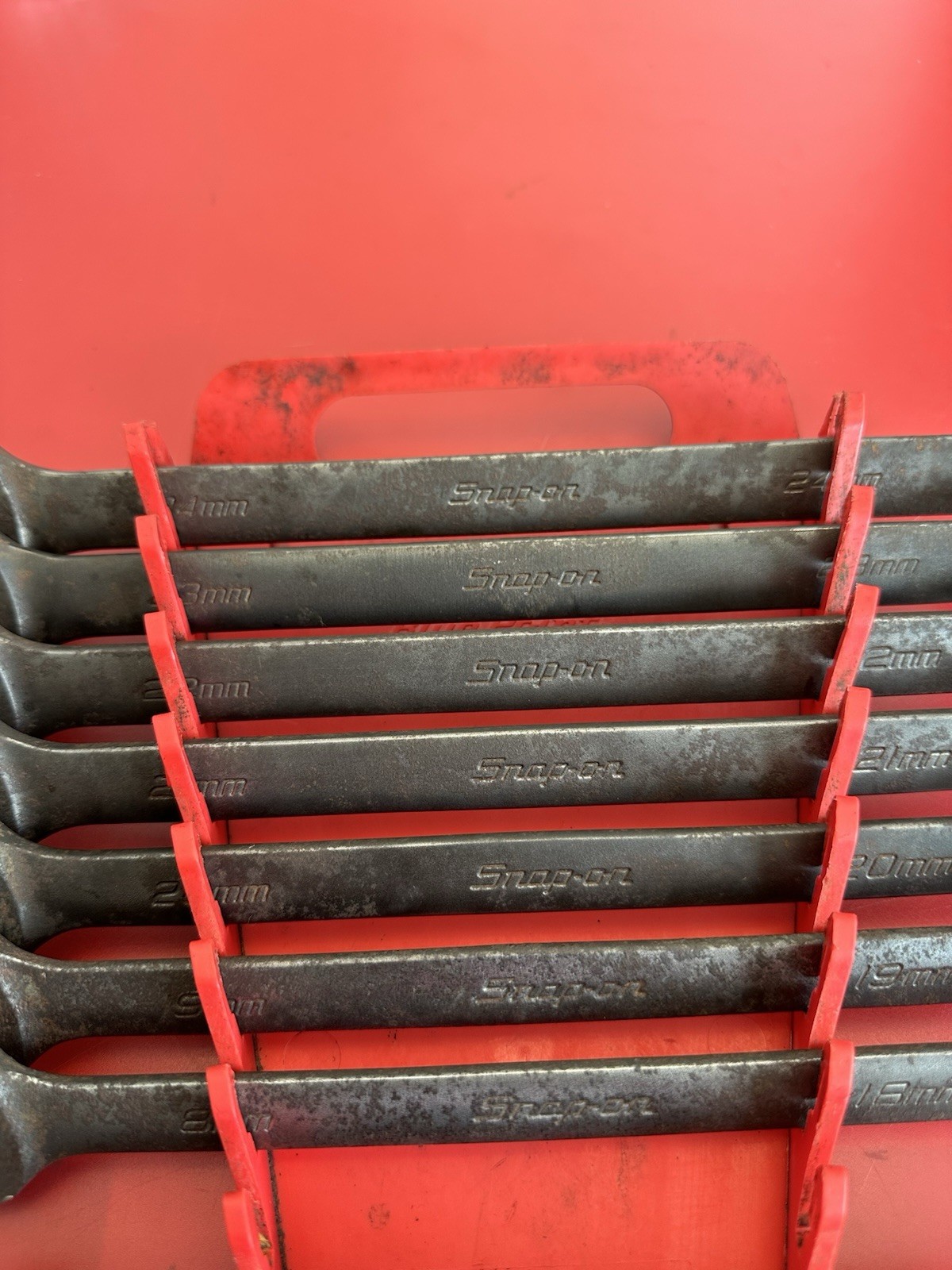 Snap On 15pc 12Point Metric Flank Drive Combination Wrench Set 10-24mm GOEXM715.