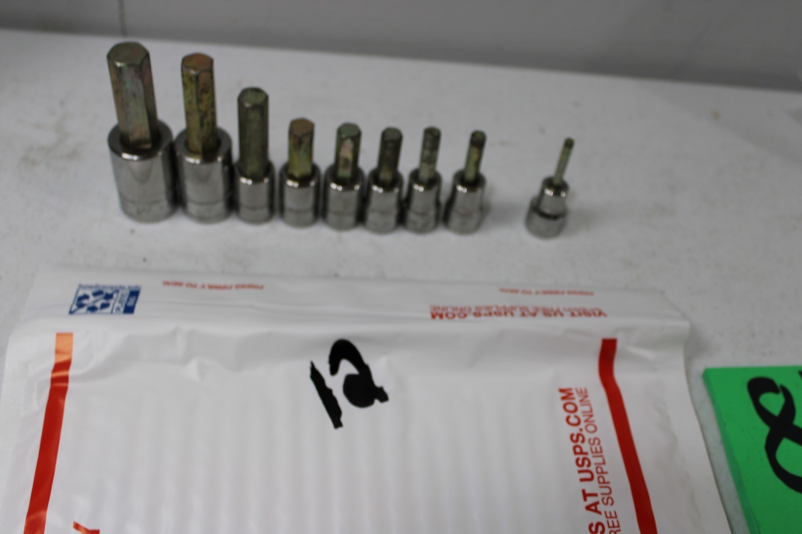 Snap On 9 pc Combination Drive Metric Standard Hex Bit Socket Set (2-10 mm)
