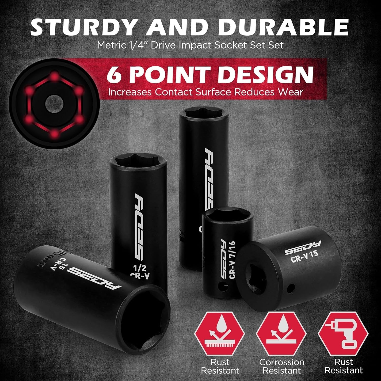 Durable 63-Piece Socket Set with Magnetic Drivers for Home and Automotive Use