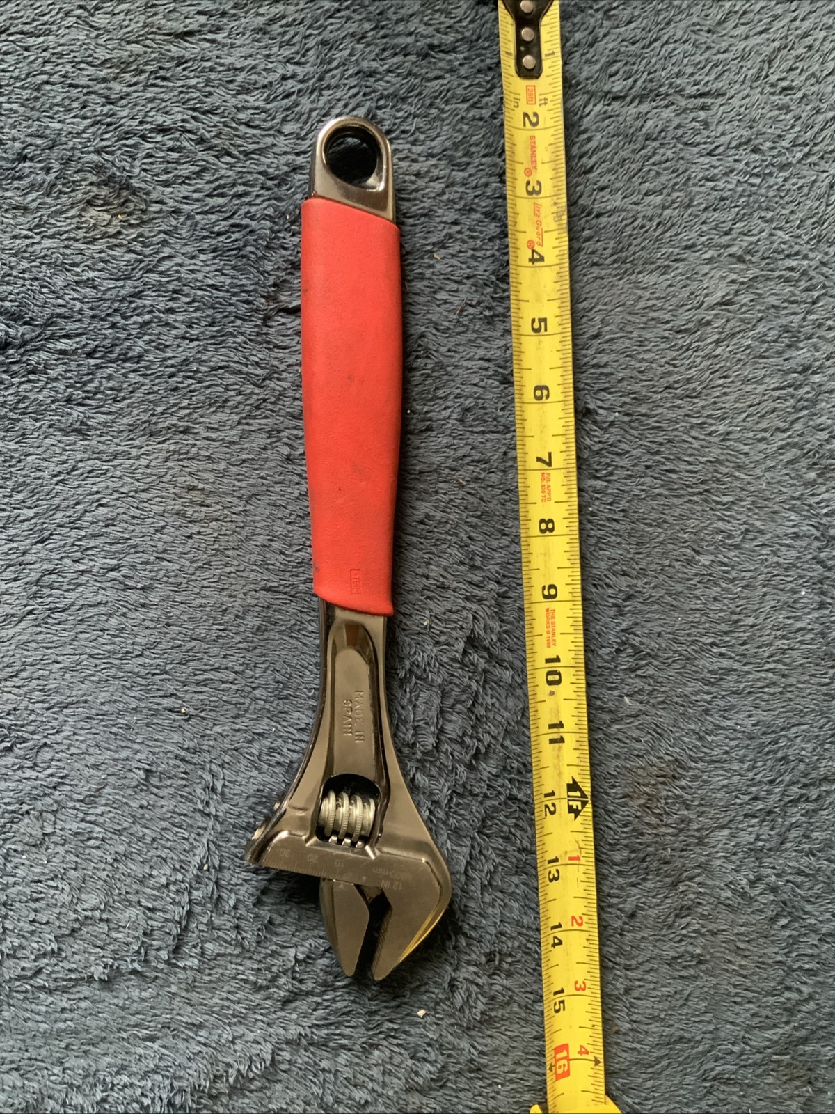 Snap On Adjustable Wrench, Fadh12b….red….used…