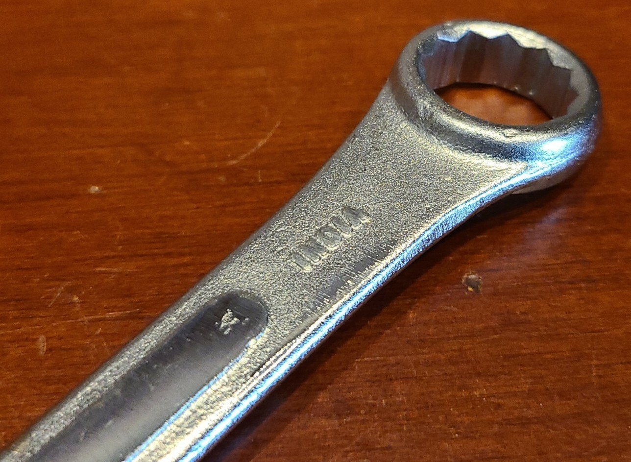 Forged Chrome Vanadium ¹¹/¹⁶» Open End Combination Wrench Made in India 8″