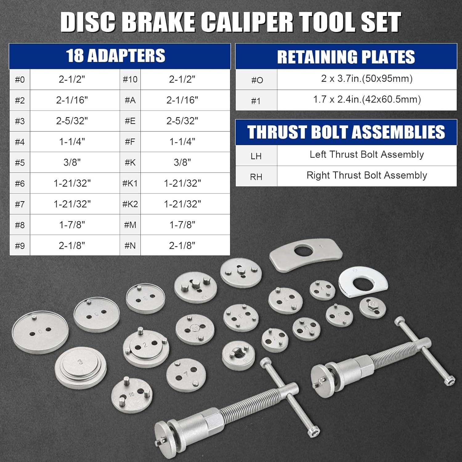 24PCS Universal Kit de Herramienta Para Frenos Piston de Frenos Brake Auto Carr