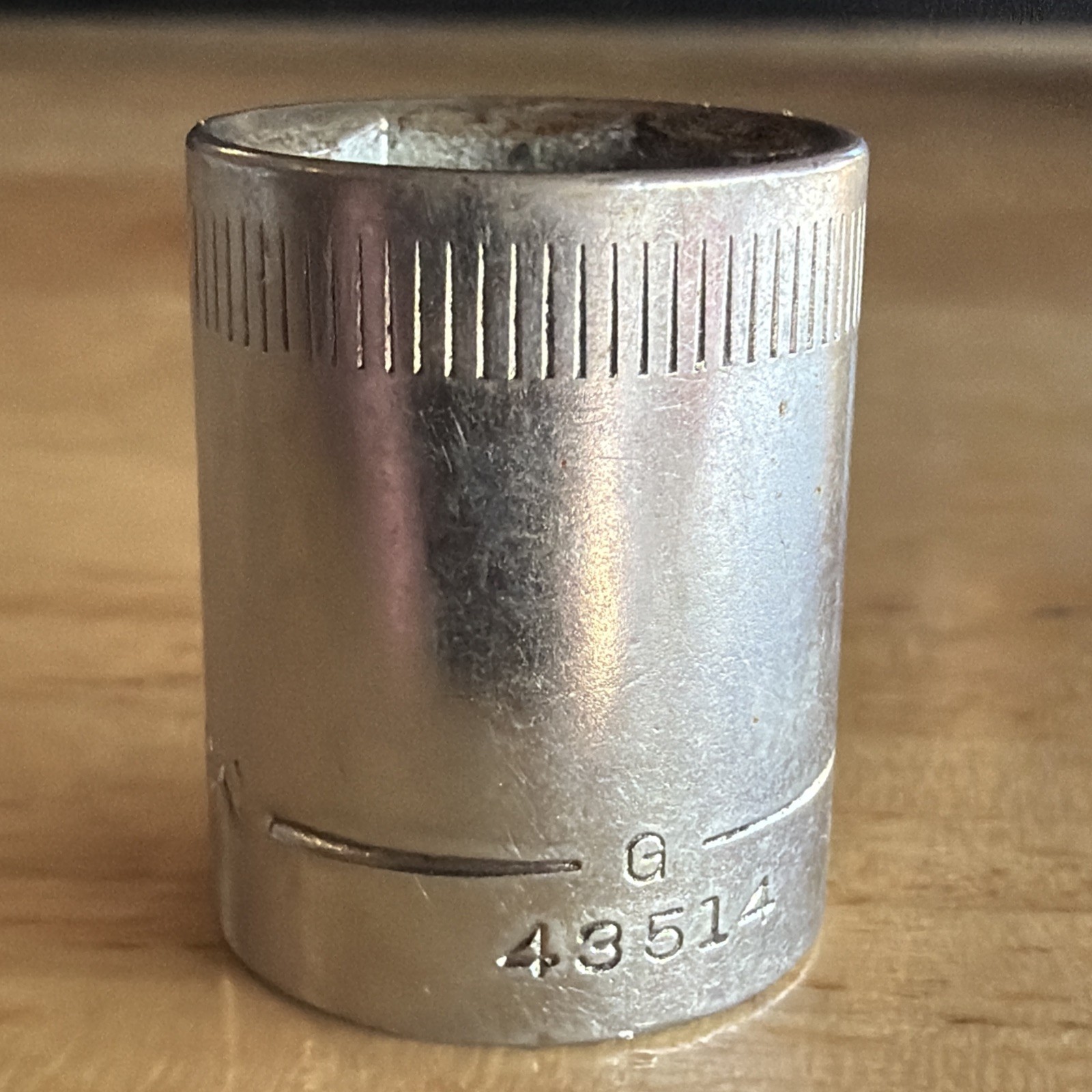 Craftsman 13mm Shallow Socket 1/4″ Drive 6 Point G Series Top Knurl 43514 USA