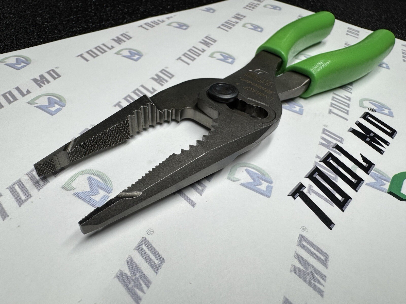 Snap-on Tools USA NEW GREEN 7″ Talon Grip Long Nose Slip Joint Pliers LN46ACF