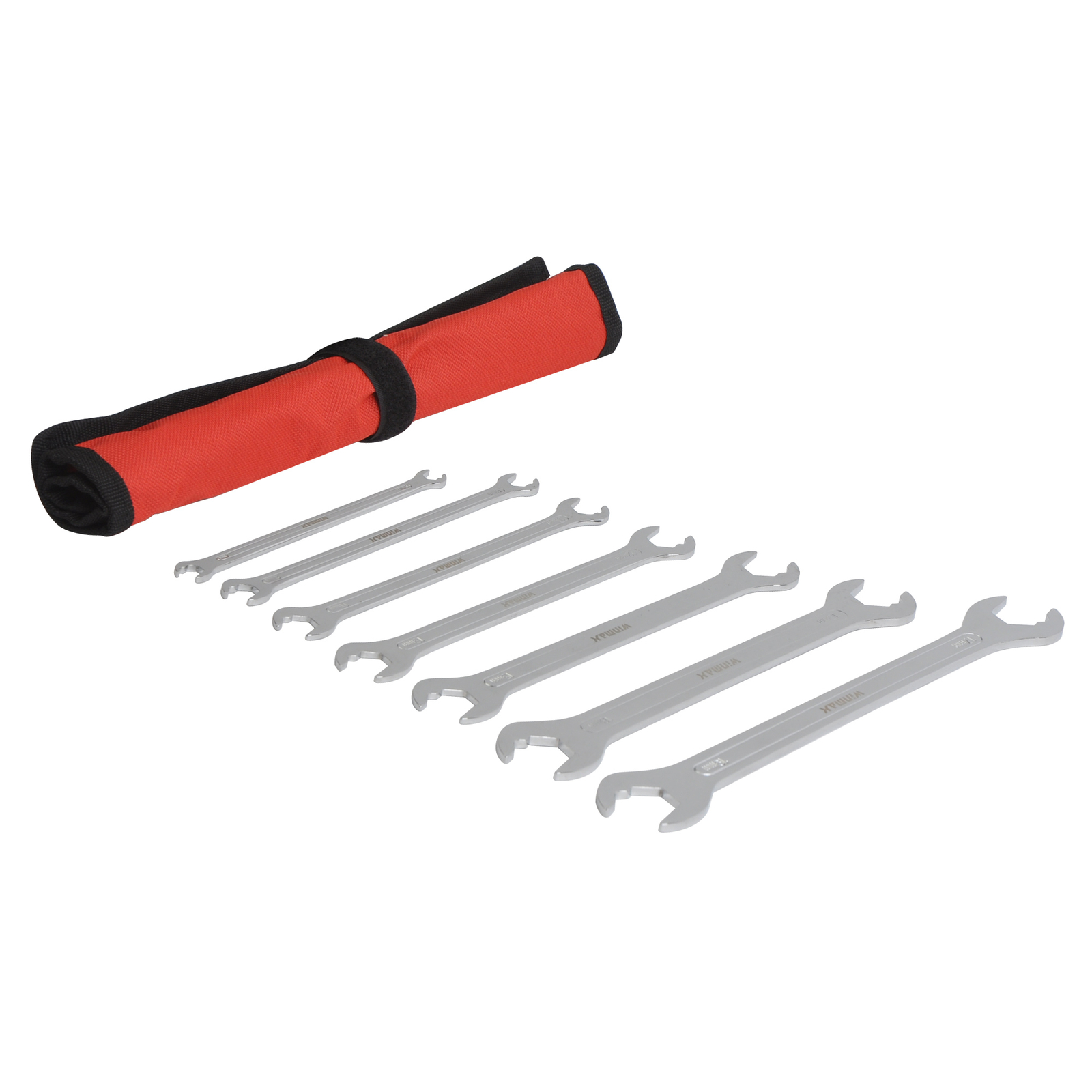 7pc Double Open End Wrench Set Flat Spanner Wrench Metric Ratcheting Combination
