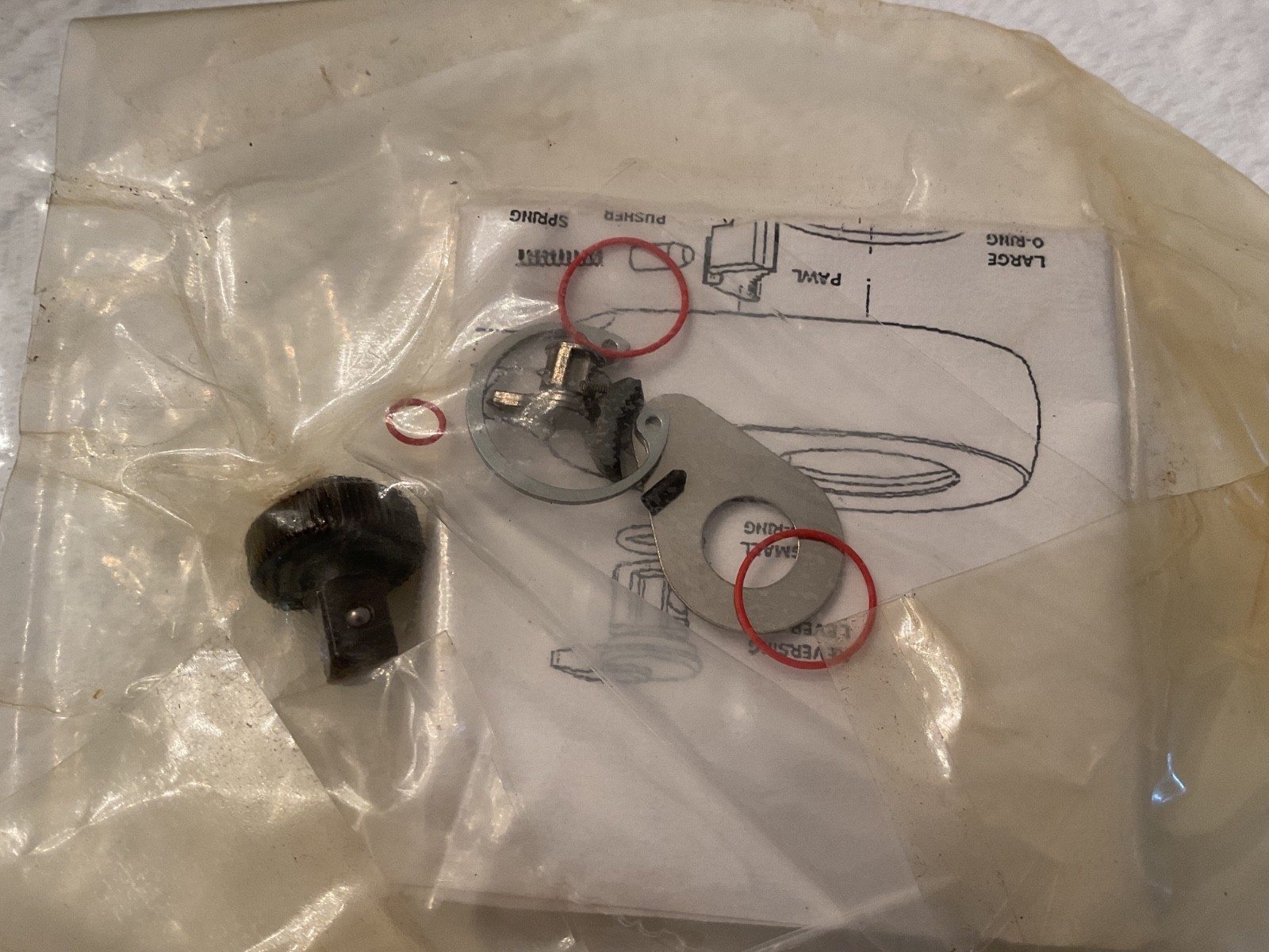 Sears Craftsman USA 43432 Ratchet Repair Kit For 44994 Thin Profile 1/4” Drive