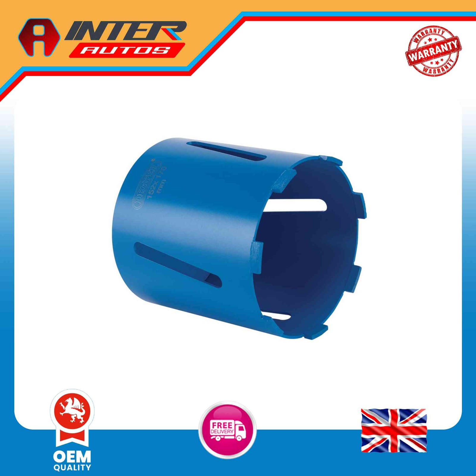 Draper Diamond Core Drill Bit, 152 x 170mm 43716