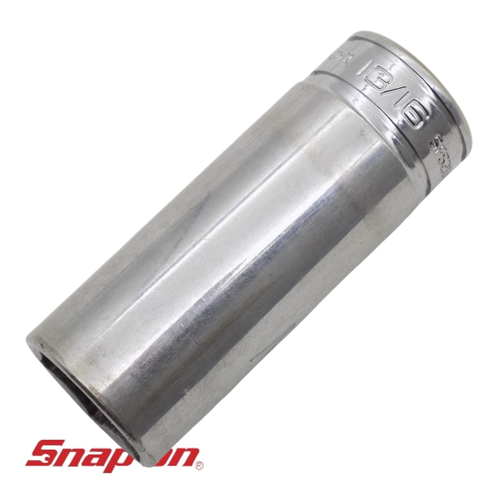 Snap-on SFS261 13/16 In 3/8 Drive SAE 6-Point Deep Standard Chrome Socket Tool