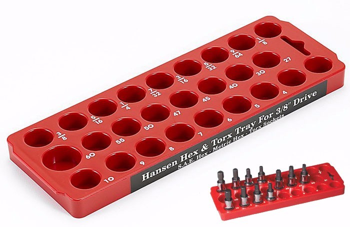 Hansen 12pc Mechanics Tool Socket Tray & Wrench Organizer Set for Craftsman 311