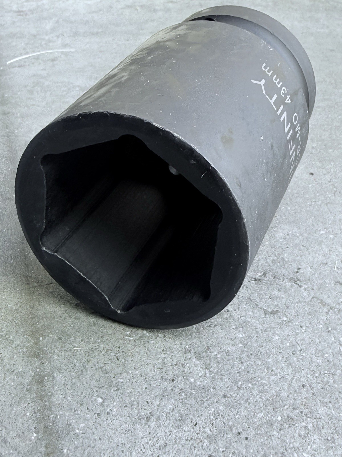 1″ DR. 43mm 6 Point Impact Socket CR-MO For Tractor Truck Heavy Machinery