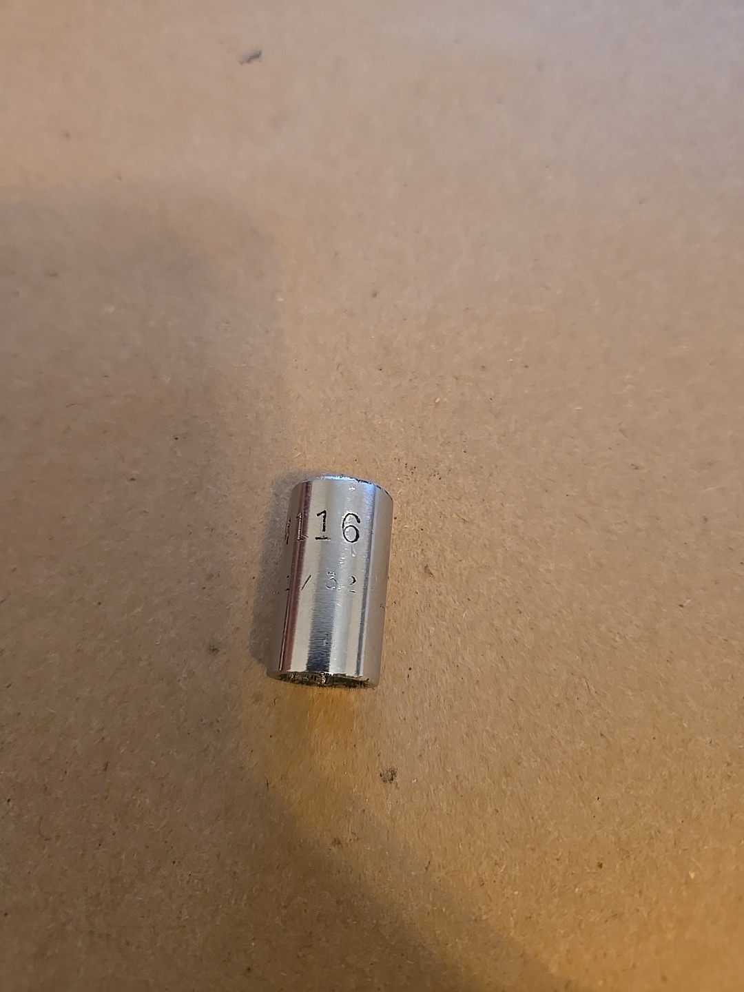 Mac Tools Sabina 1/4″ Drive 11/32″ 6PT SAE Shallow Chrome Socket USA Worn M116
