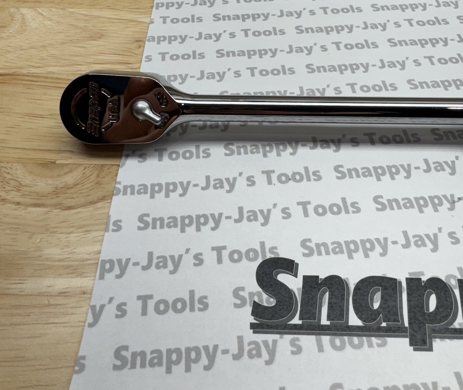 Snap-on Tools USA NEW 3/8″ Drive DARK TITANIUM Soft Grip LONG Ratchet FHL80DT
