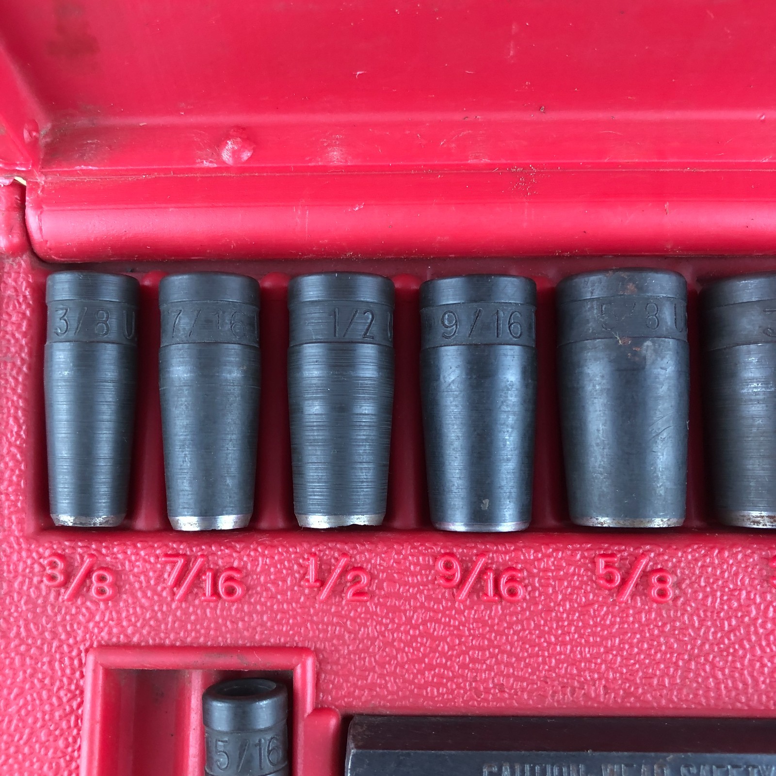 Blue Point Gasket Punch Set with Case PGH8A Manufactured for Snap On USA 10 Pc