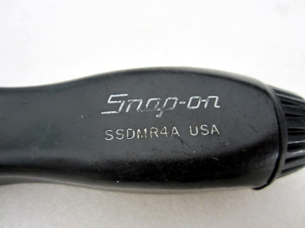 Snap-on Ratcheting Screwdriver & Bits SSDMR4A Black USA
