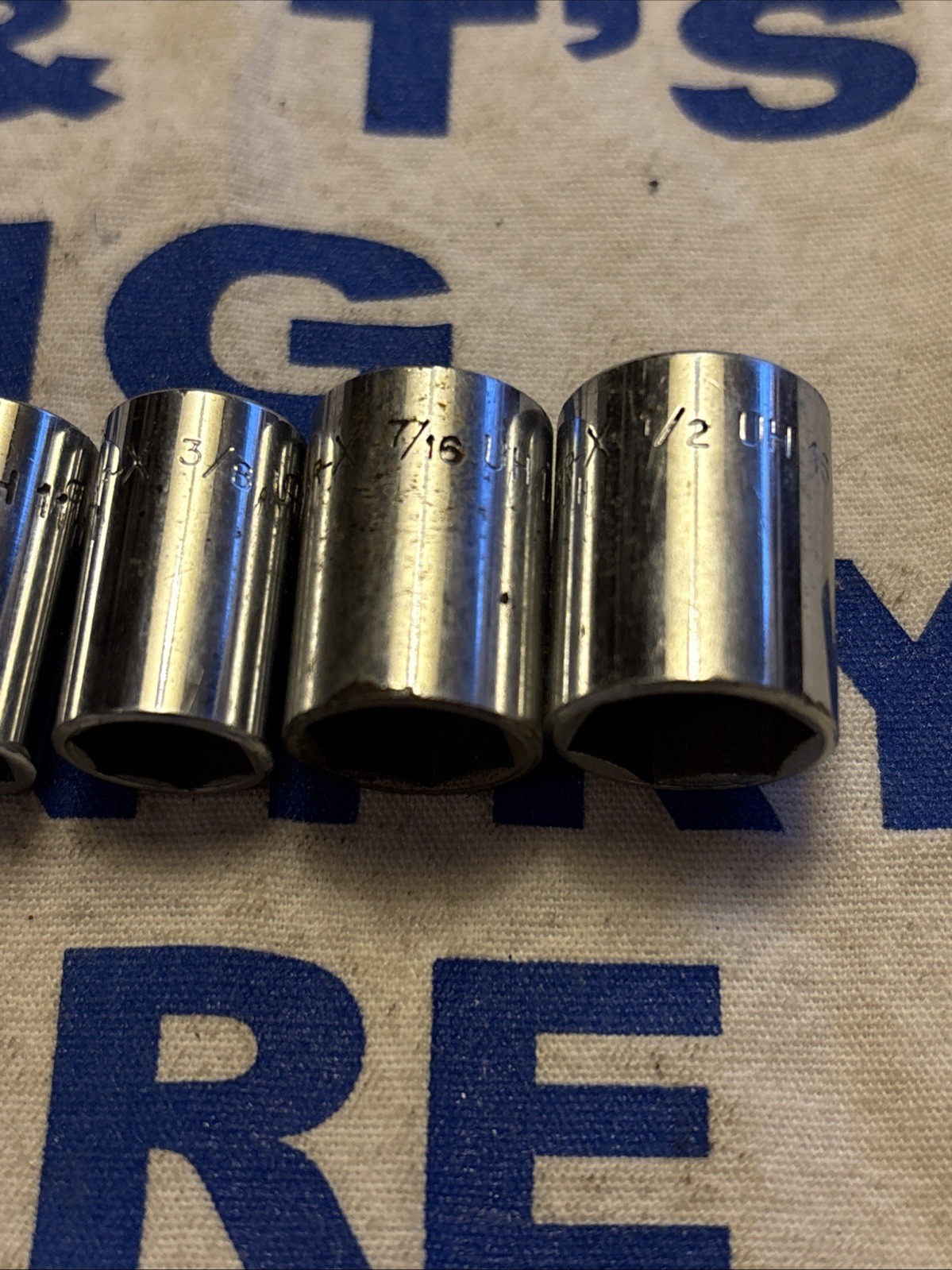Par-X USA 1/4″ Drive 8pc SAE 6pt Socket Set 3/16″ to 1/2″ (no 5/16)