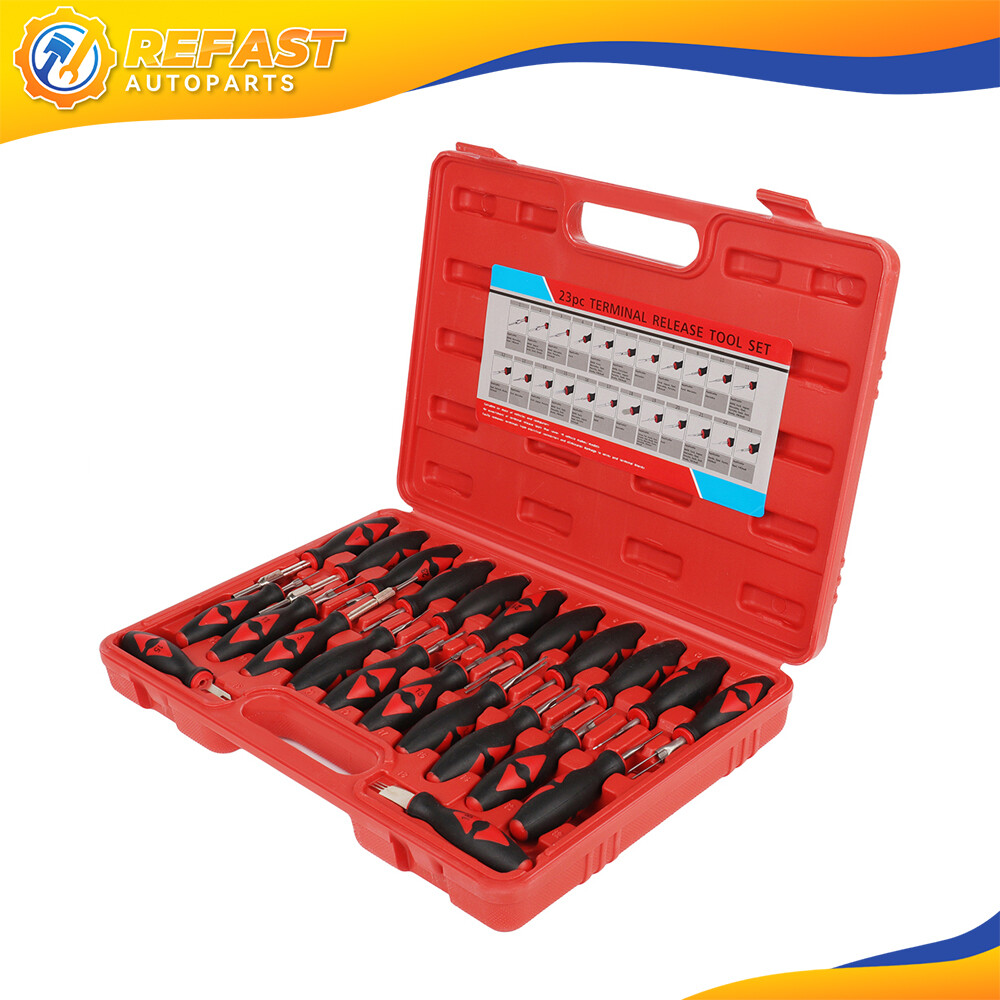 23X Universal Automotive Terminal Release Remover Rubber Handle Tool Kit