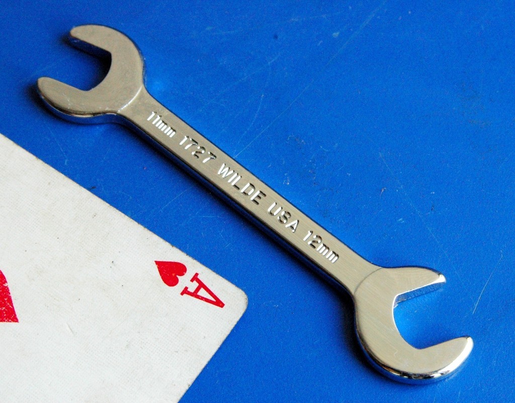 Wilde Tools USA 11mm x 12mm 15° & 60° Offest Open End Ignition Wrench NEW