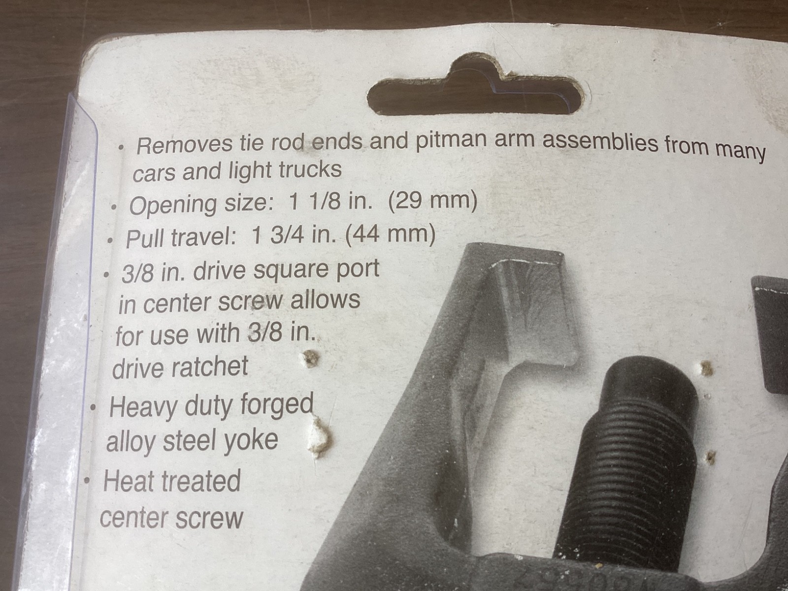 Performance Tool Tie Rod End & Pitman Arm Puller 3/8″
