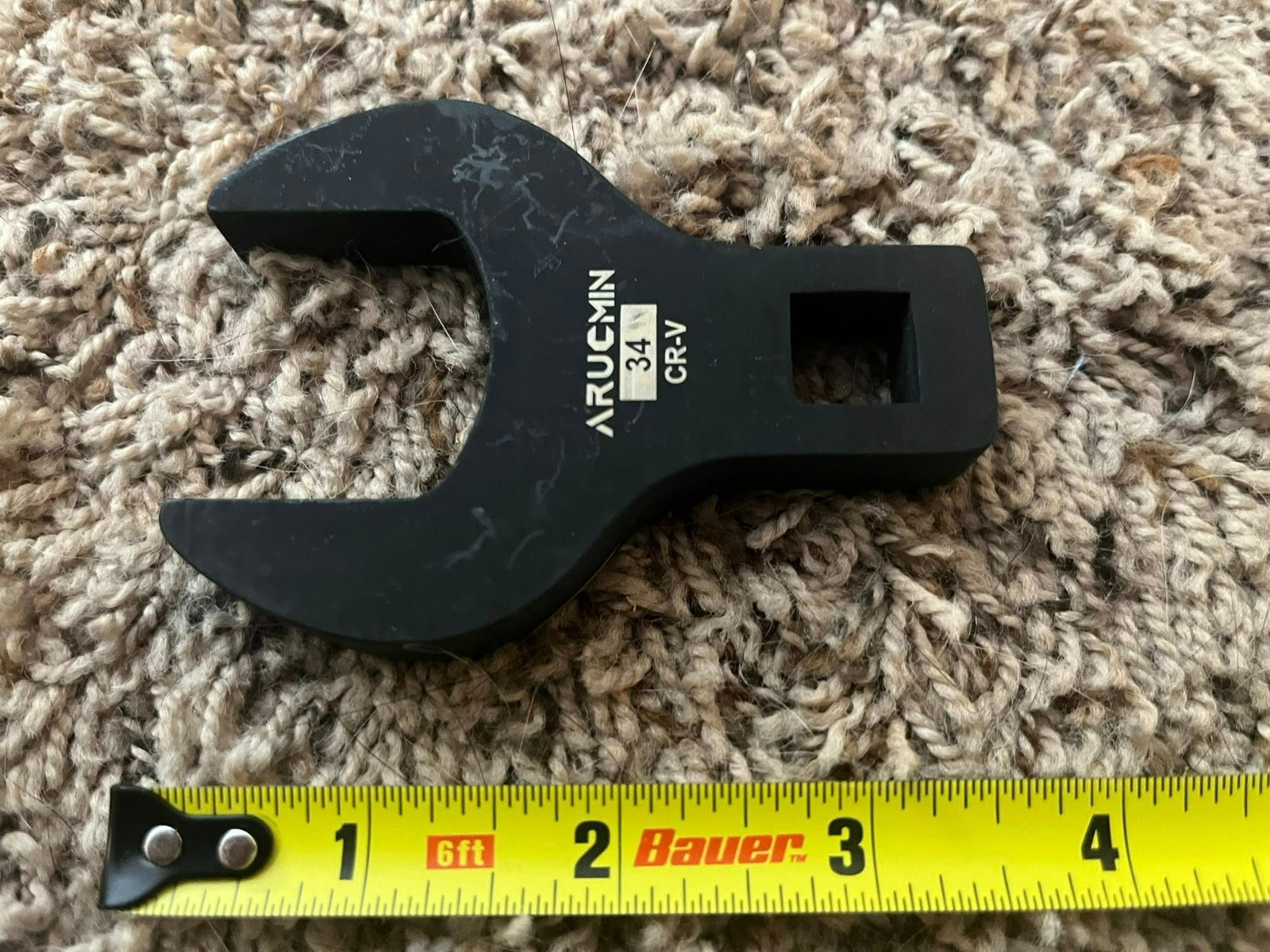 Arucmin Tools 34mm Metric Jumbo Crowfoot Socket Wrench, 1/2″ Drive, BRAND NEW!