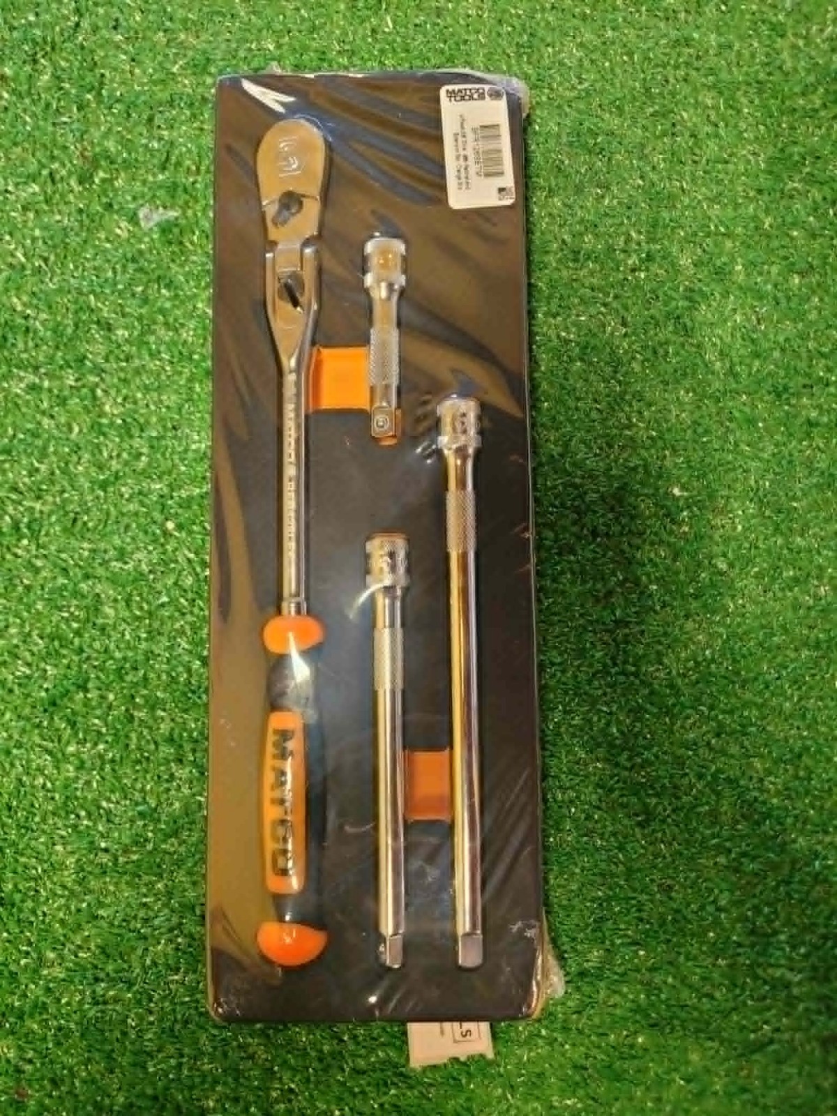 New! Matco Tools 3/8″ Drive Flex Ratchet + Extensions Foam Set Orange BFR128SETM