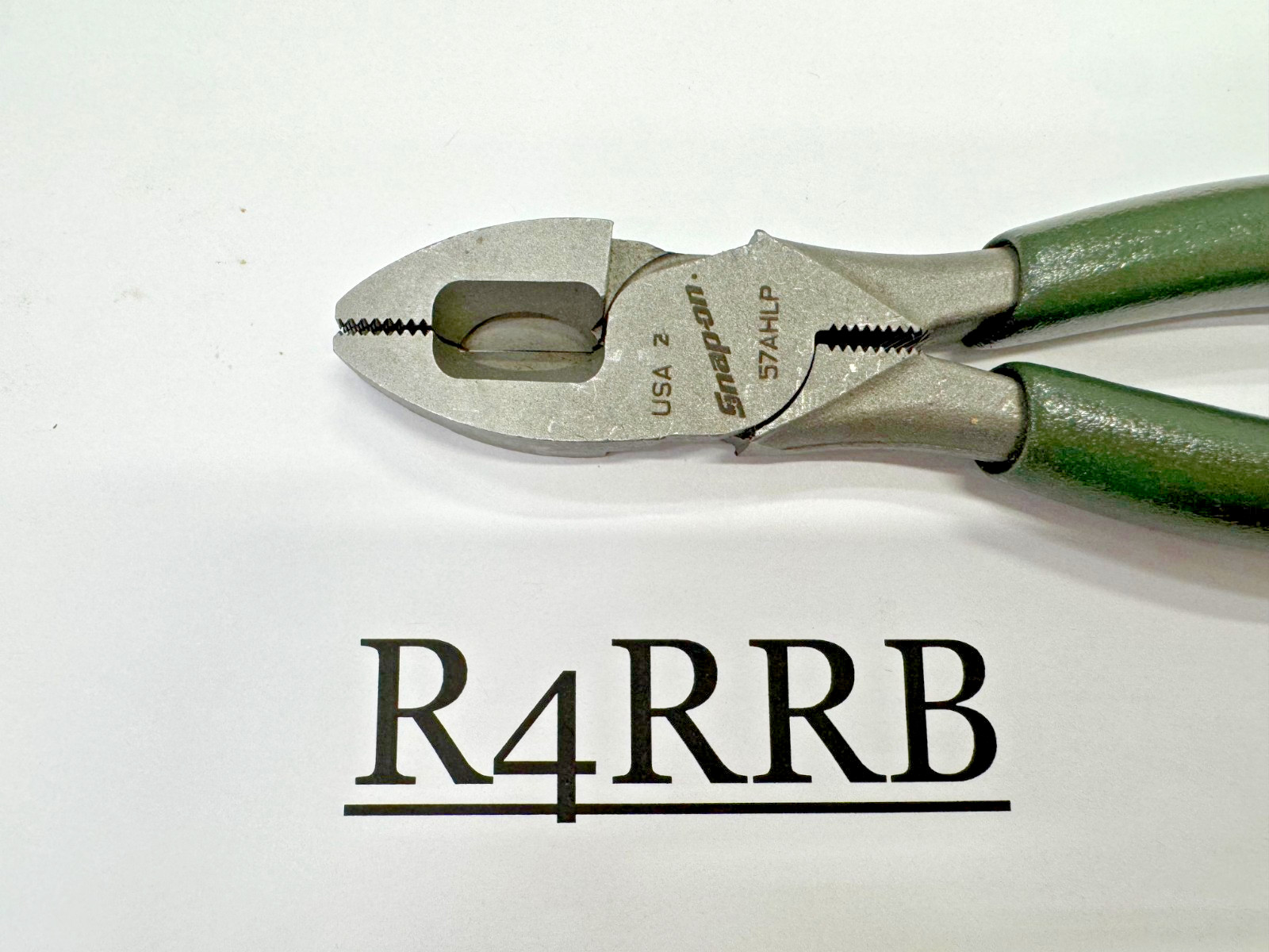 Snap-On Tools USA NOS VERY RARE COMBAT GREEN SOFT GRIP Lineman’s Pliers 57AHLPCG