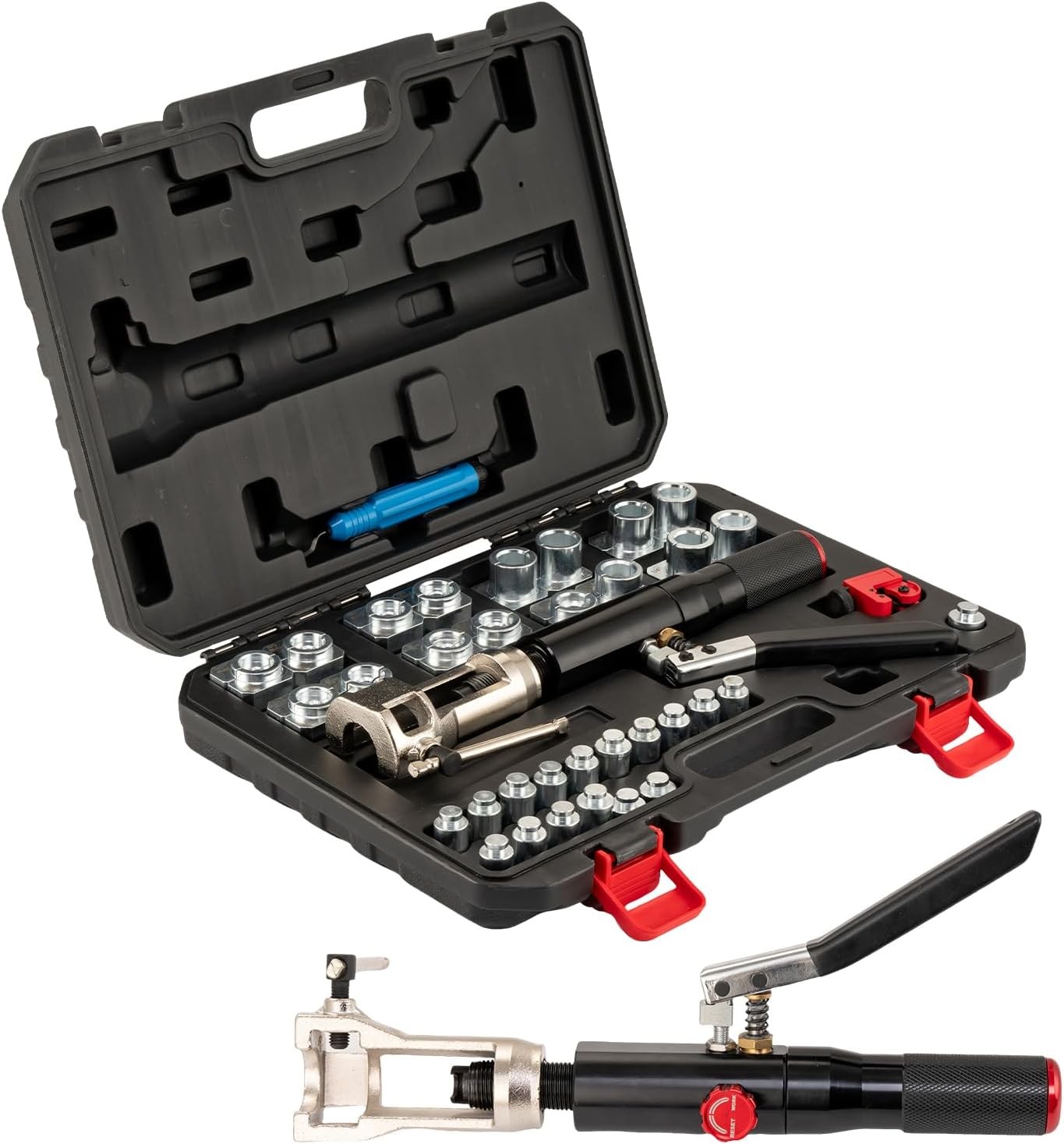 🔥Hydraulic Brake Line Flaring Tool Kit 45° | 30PCS Double Flaring Tool Set | He