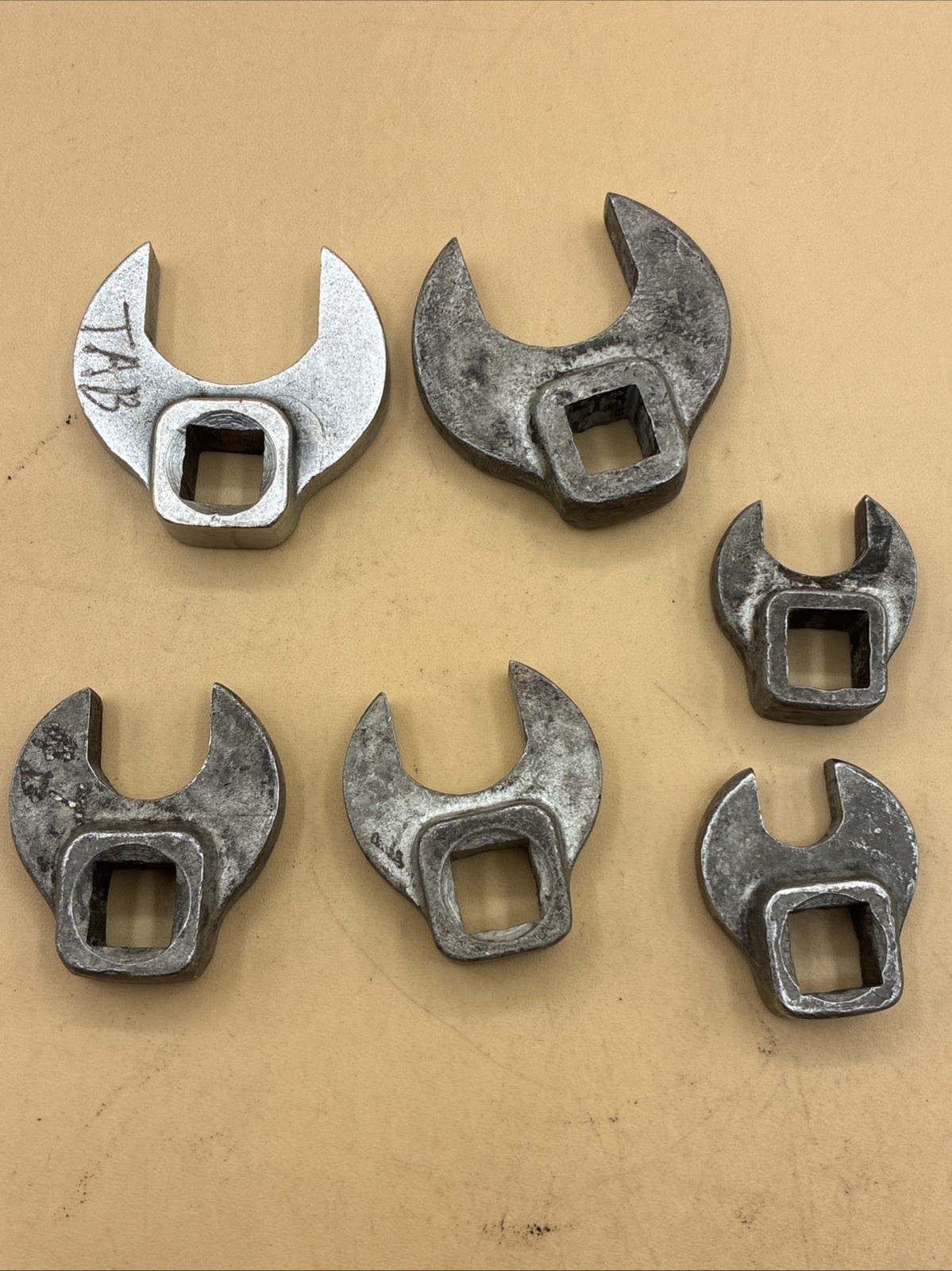 Vintage Plomb USA Crows Foot Sockets Lot Of (6) Rare Vintage. See Photos
