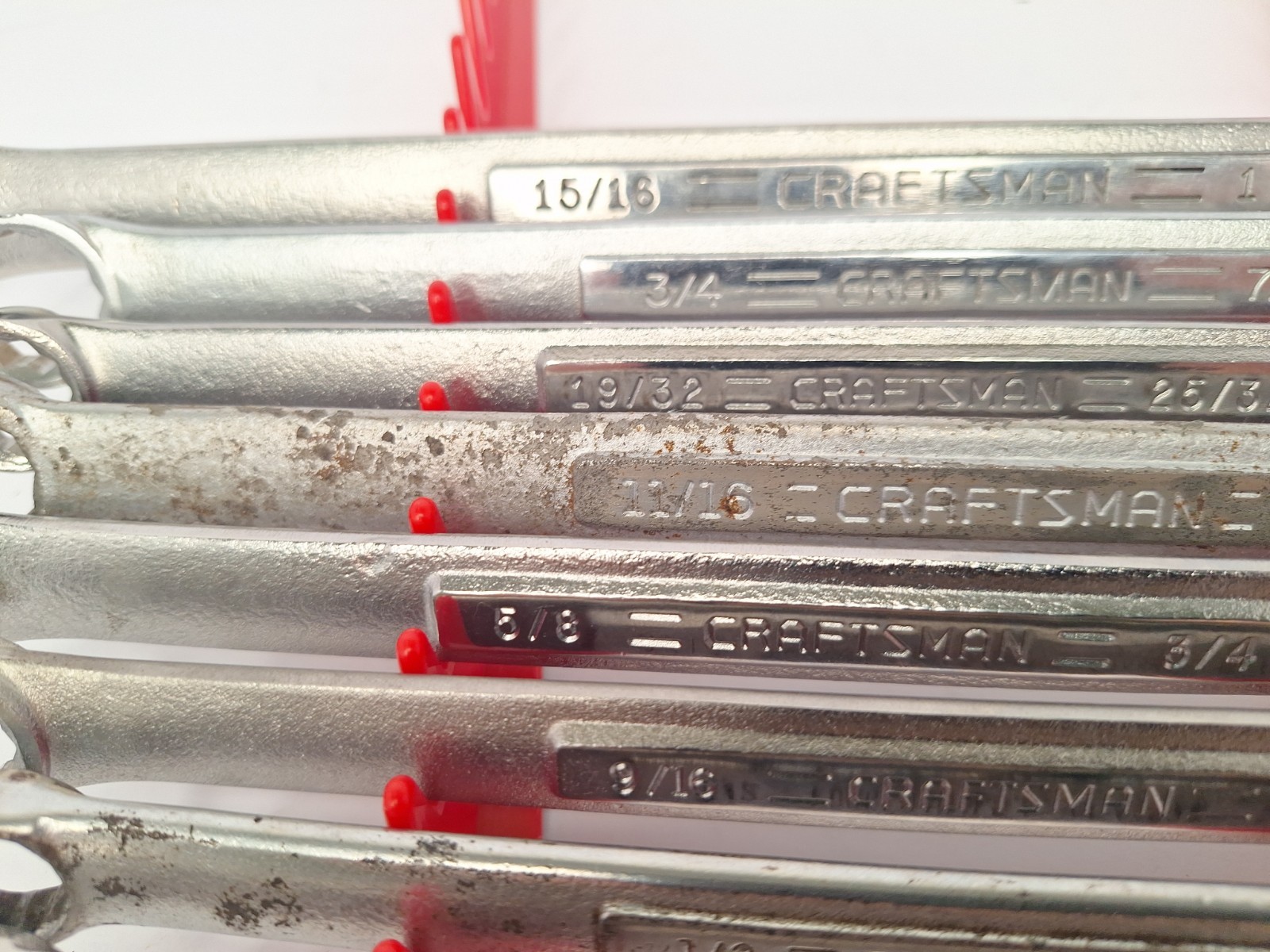 SEARS CRAFTSMAN USA VV 9PC SAE DOUBLE BOX END WRENCH SET 3/8″ to 1″*READ* (C1)